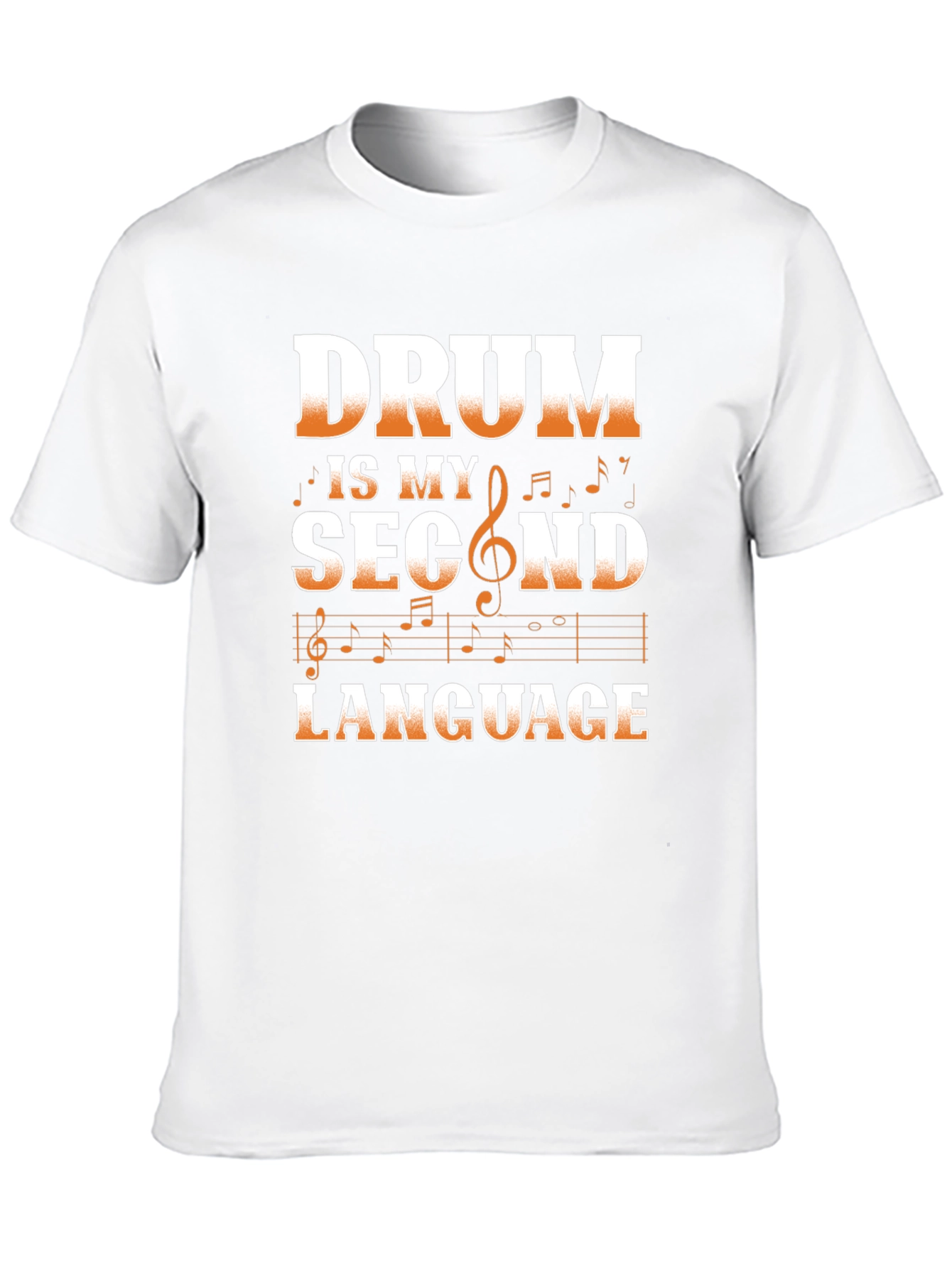 Drum is My Second Language Graphic Tee