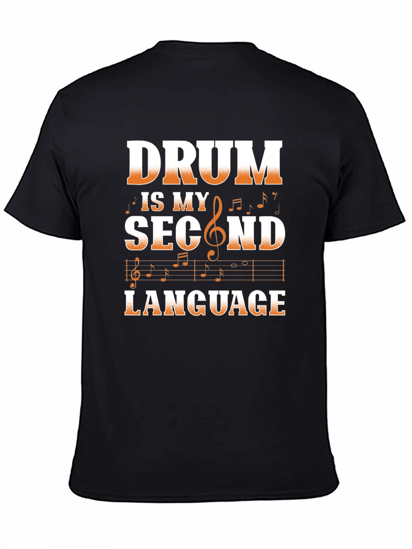Drum is My Second Language Graphic Tee