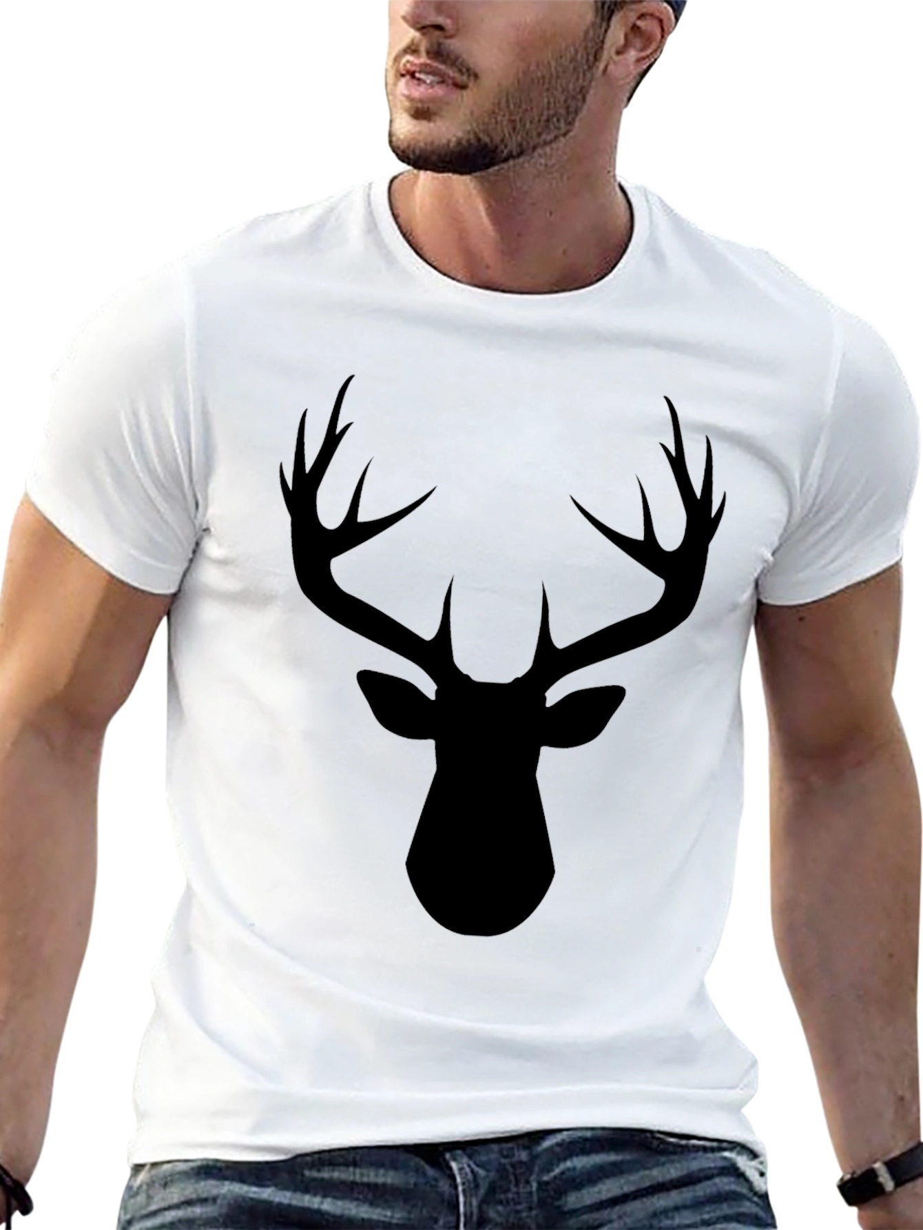 Black Deer Silhouette T-Shirt