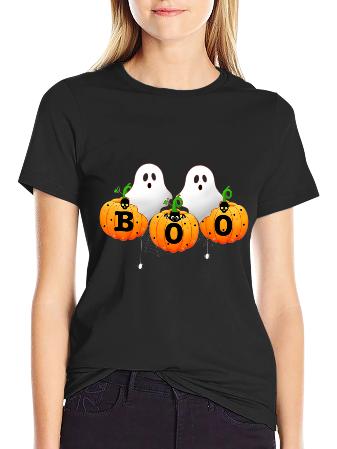 Halloween Boo Ghosts & Pumpkins T-Shirt
