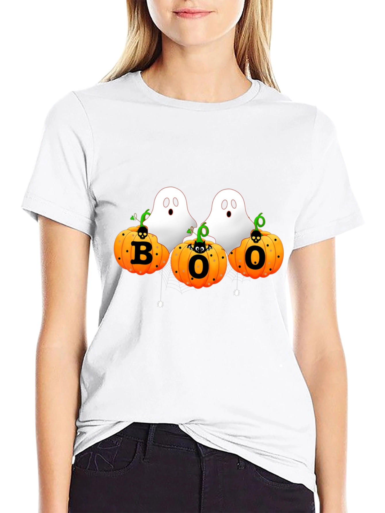 Halloween Boo Ghosts & Pumpkins T-Shirt