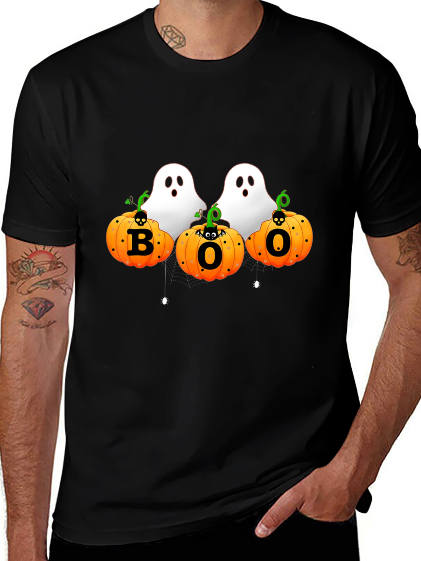 Halloween Boo Ghosts & Pumpkins T-Shirt