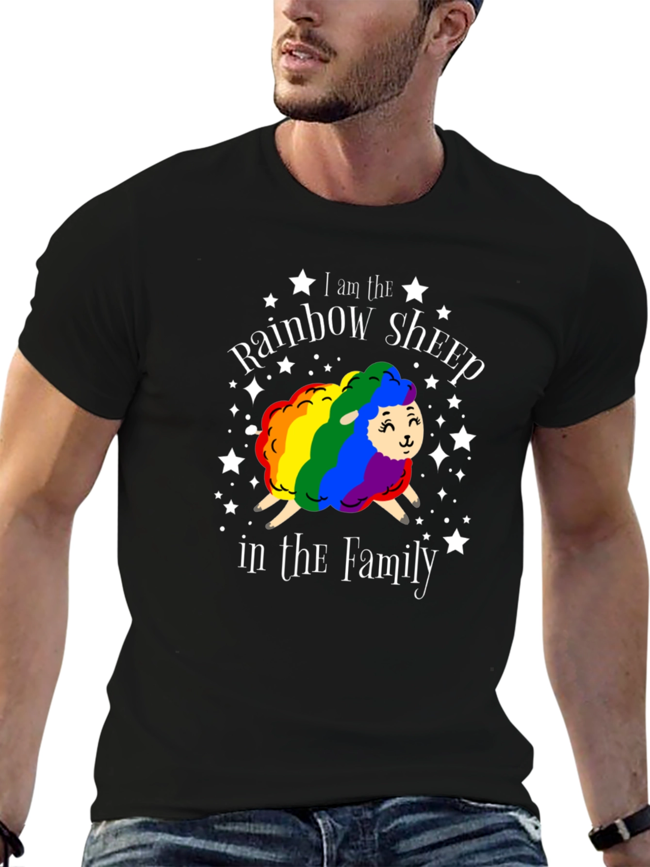 Rainbow Sheep LGBTQ+ Pride T-Shirt