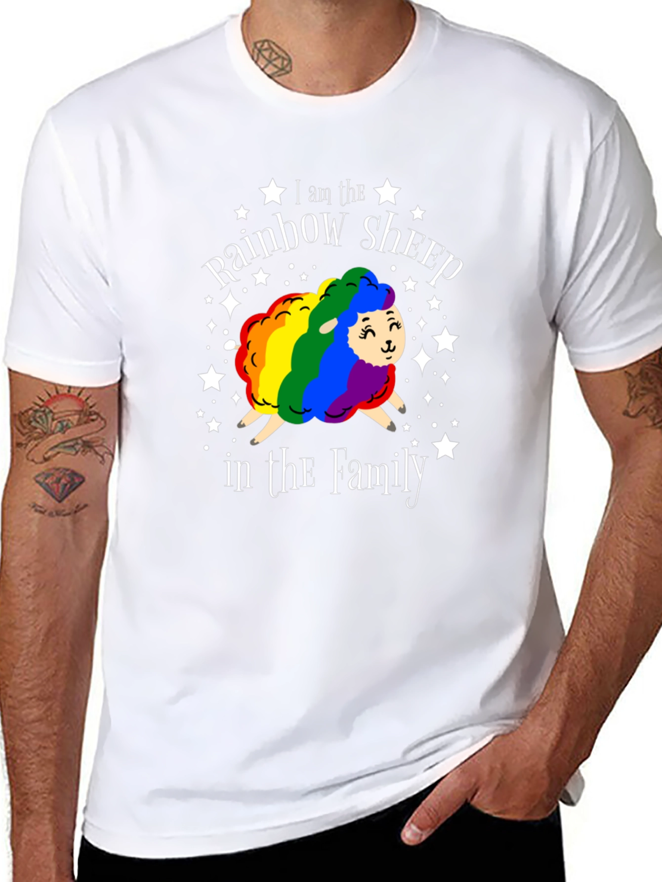 Rainbow Sheep LGBTQ+ Pride T-Shirt