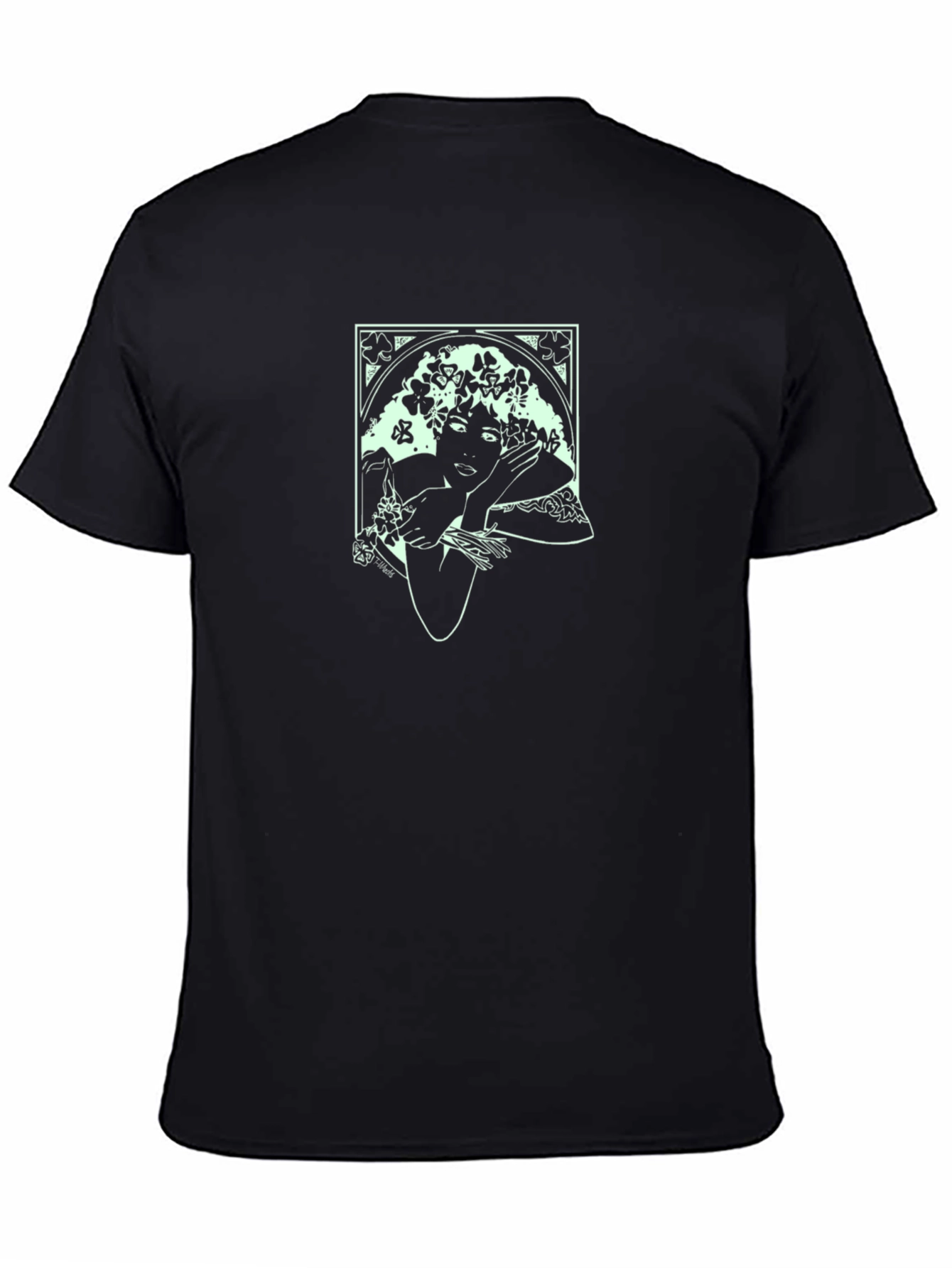 Art Nouveau Woman T-Shirt - Elegant Graphic Tee