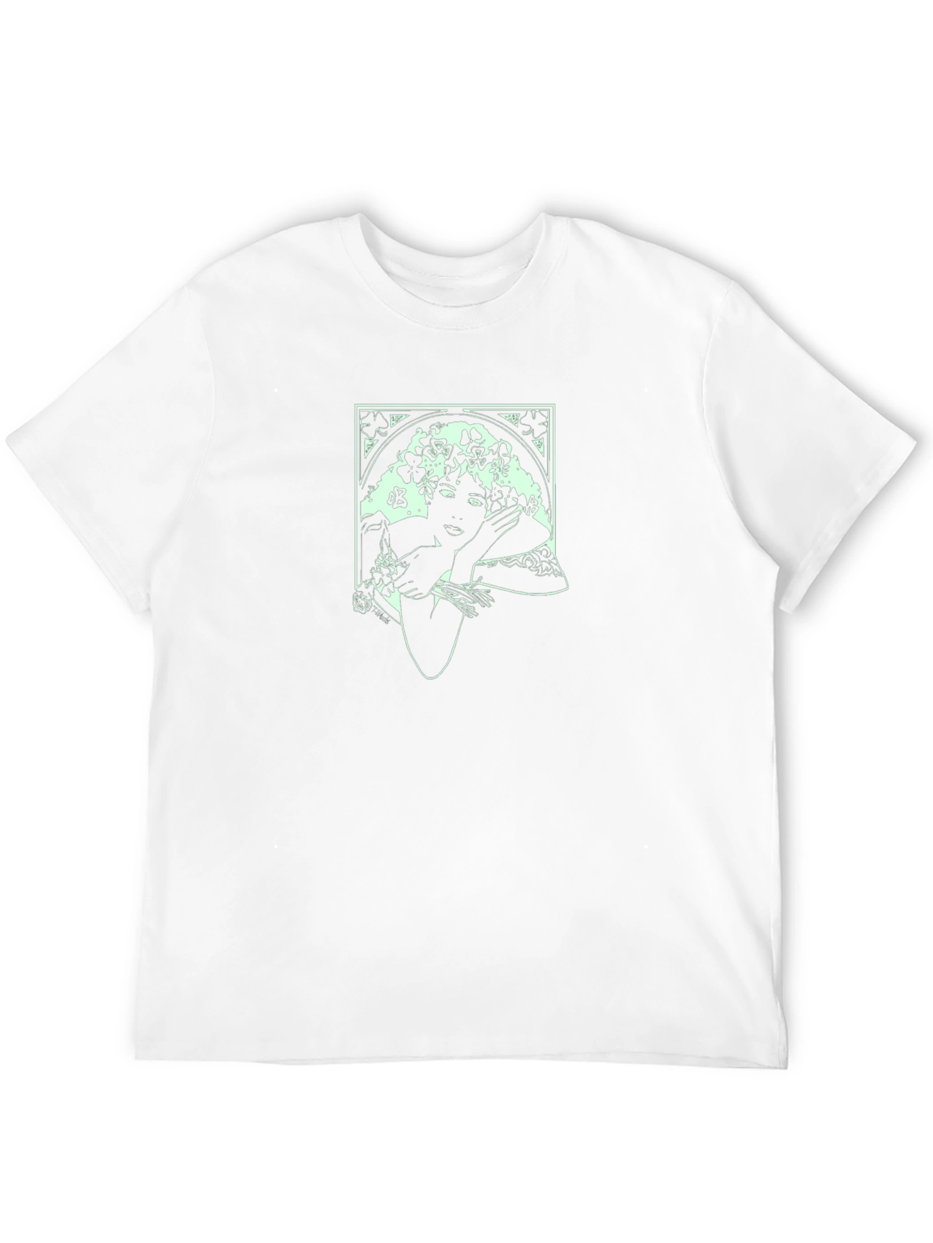 Art Nouveau Woman T-Shirt - Elegant Graphic Tee