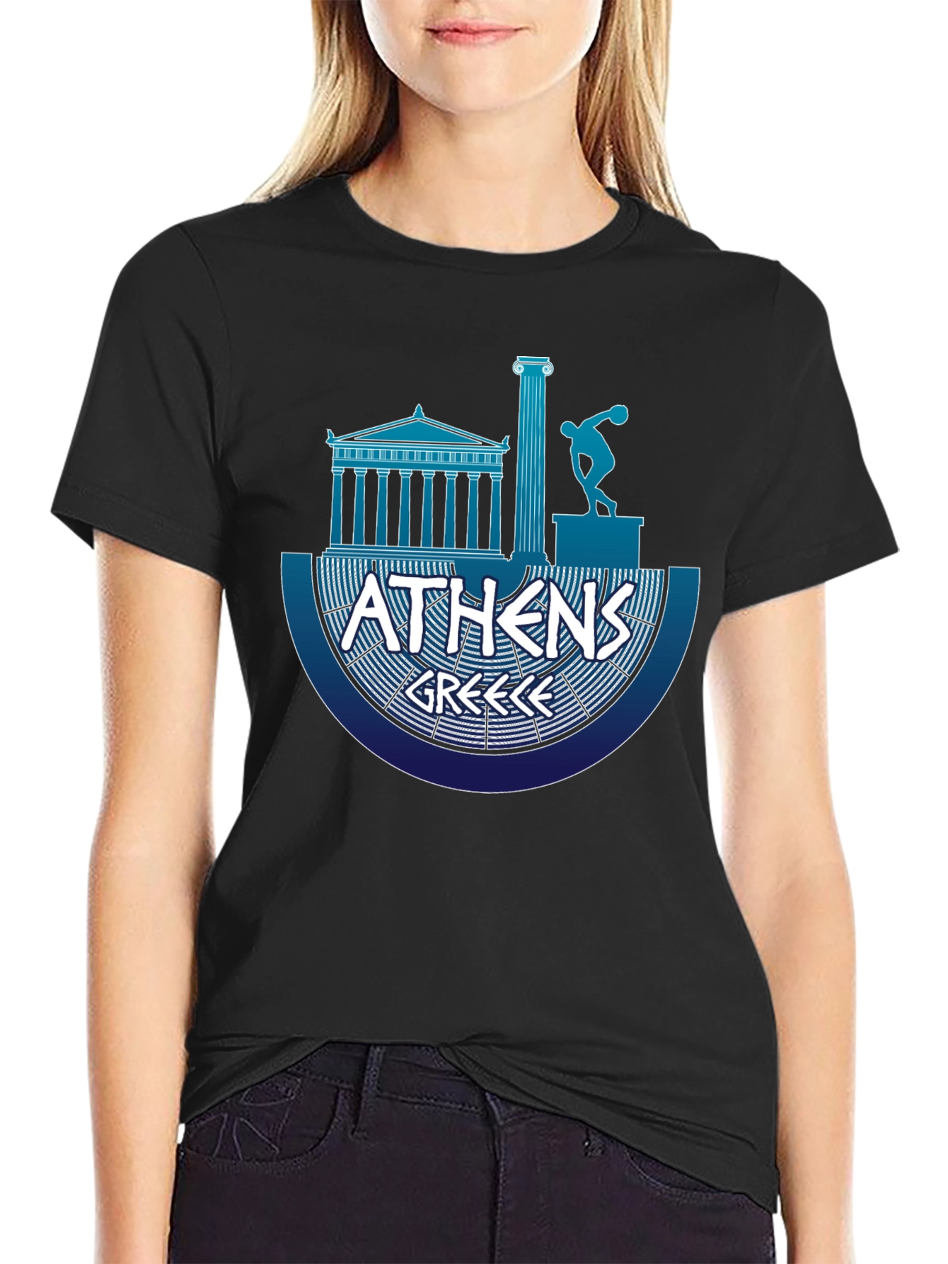 Athens Greece Graphic T-Shirt - Classic Souvenir Tee