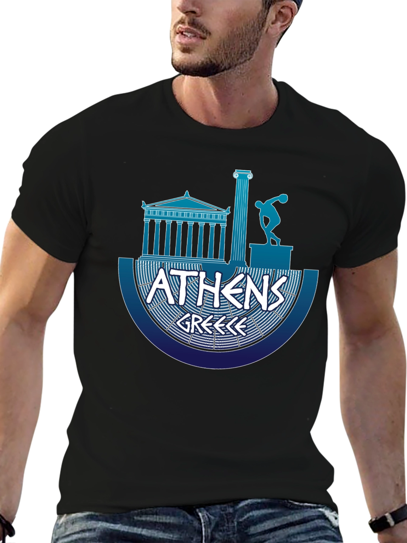 Athens Greece Graphic T-Shirt - Classic Souvenir Tee