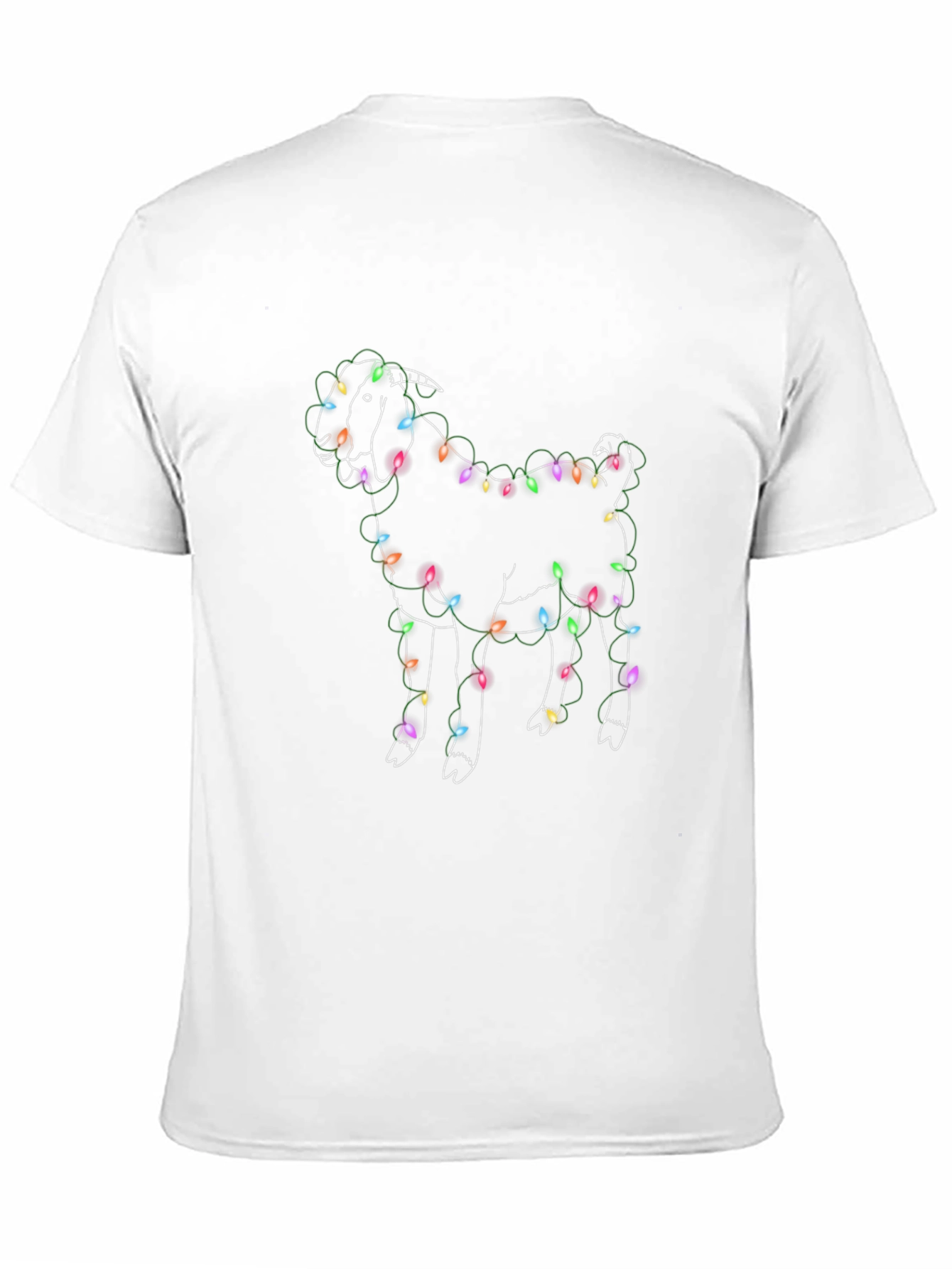 Festive Goat Christmas Lights T-Shirt