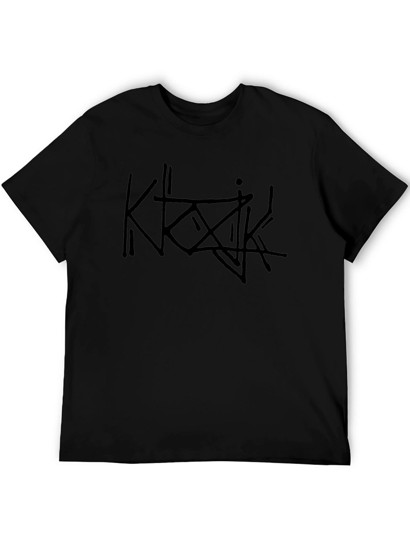 Edgy Black Graphic Tee - Unisex Casual Wear