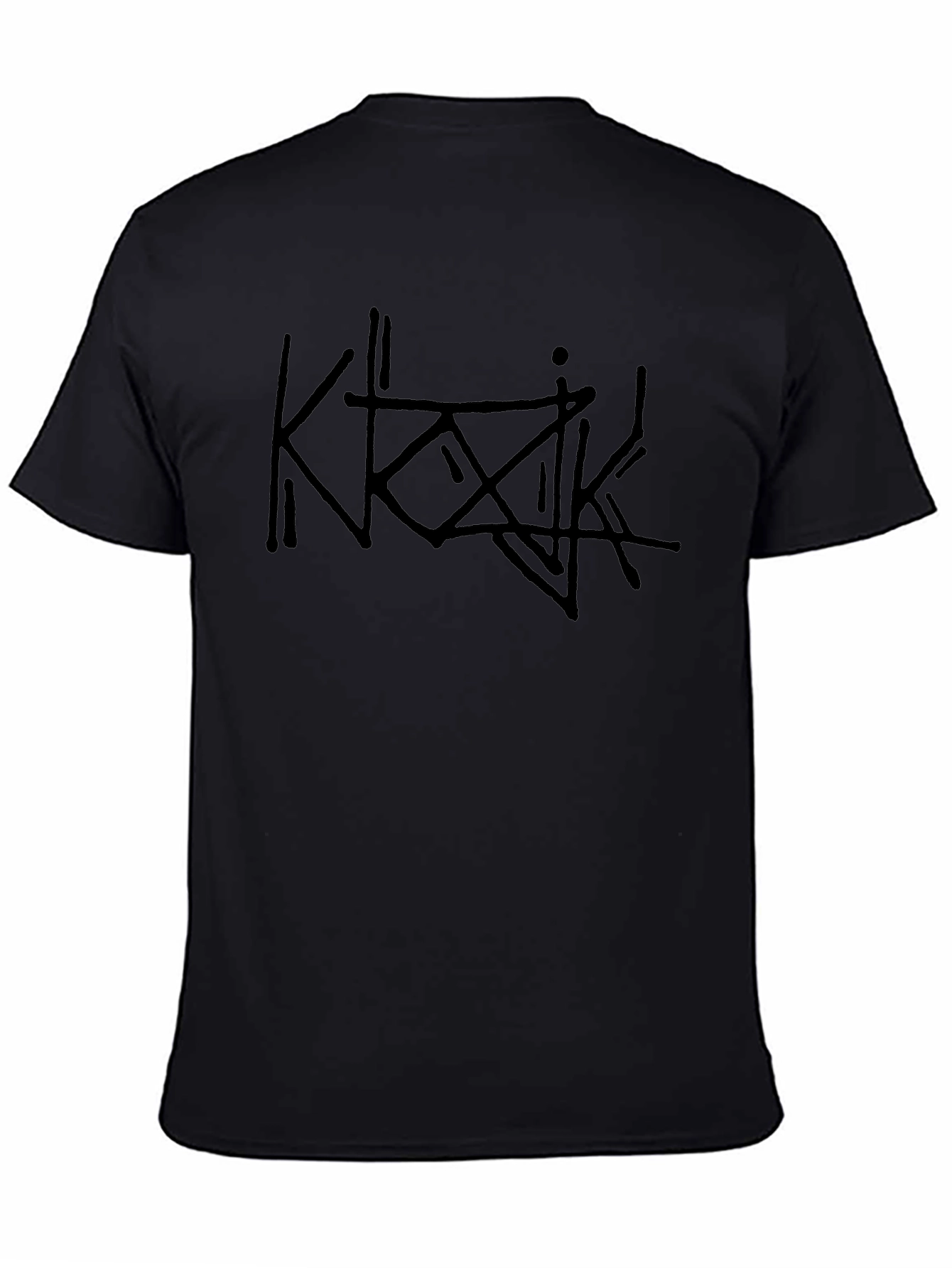 Edgy Black Graphic Tee - Unisex Casual Wear
