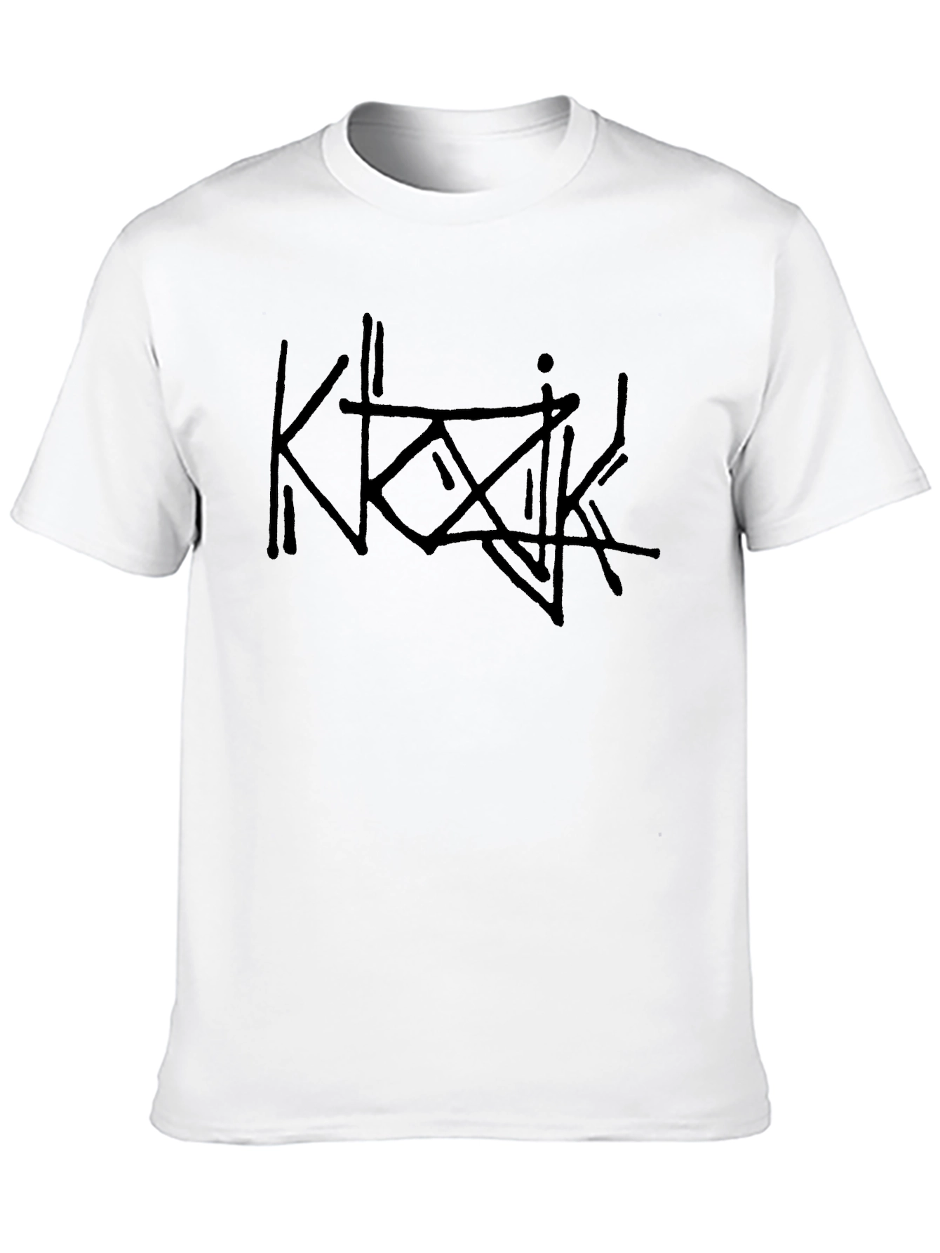 Edgy Black Graphic Tee - Unisex Casual Wear