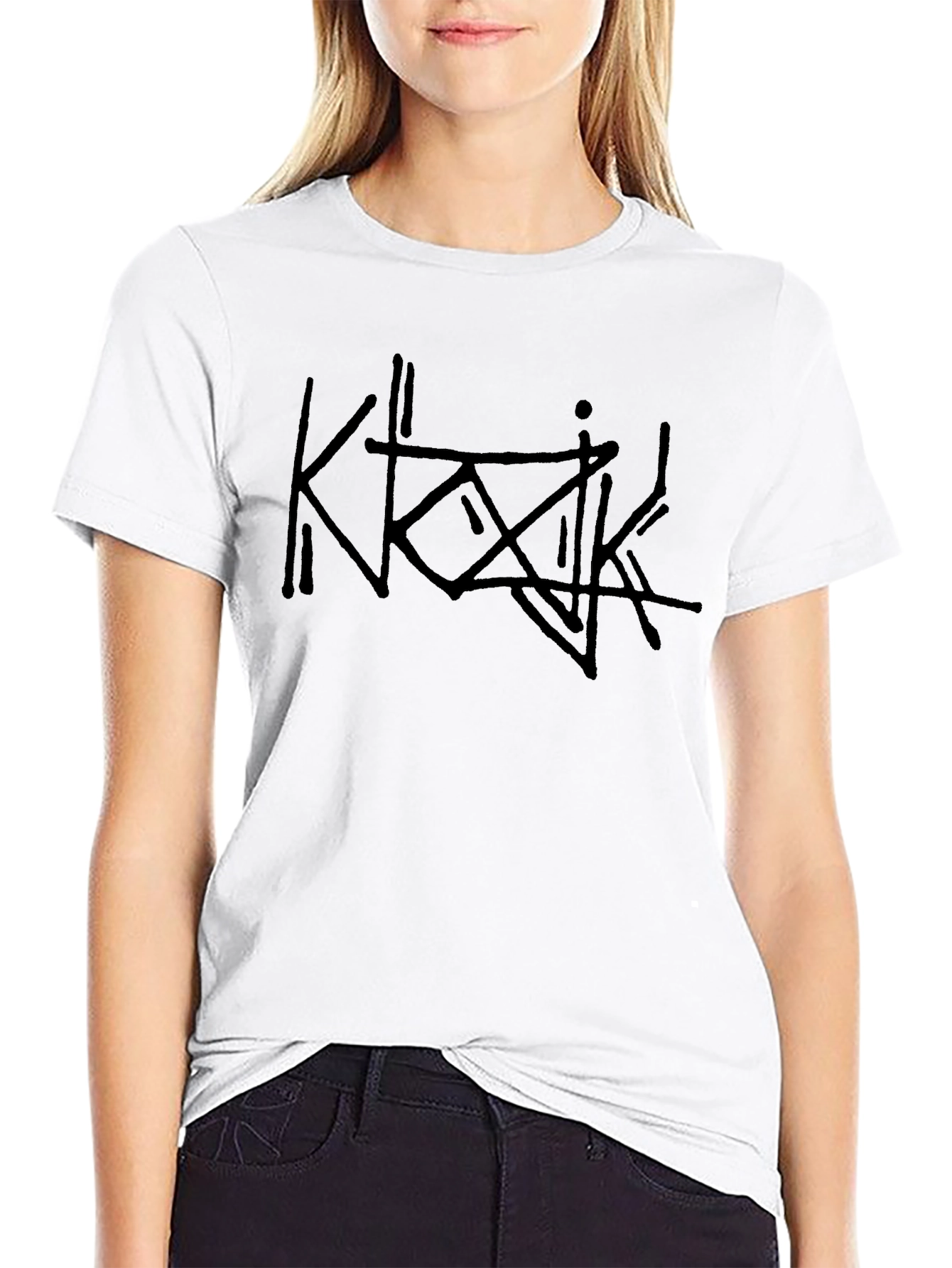 Edgy Black Graphic Tee - Unisex Casual Wear