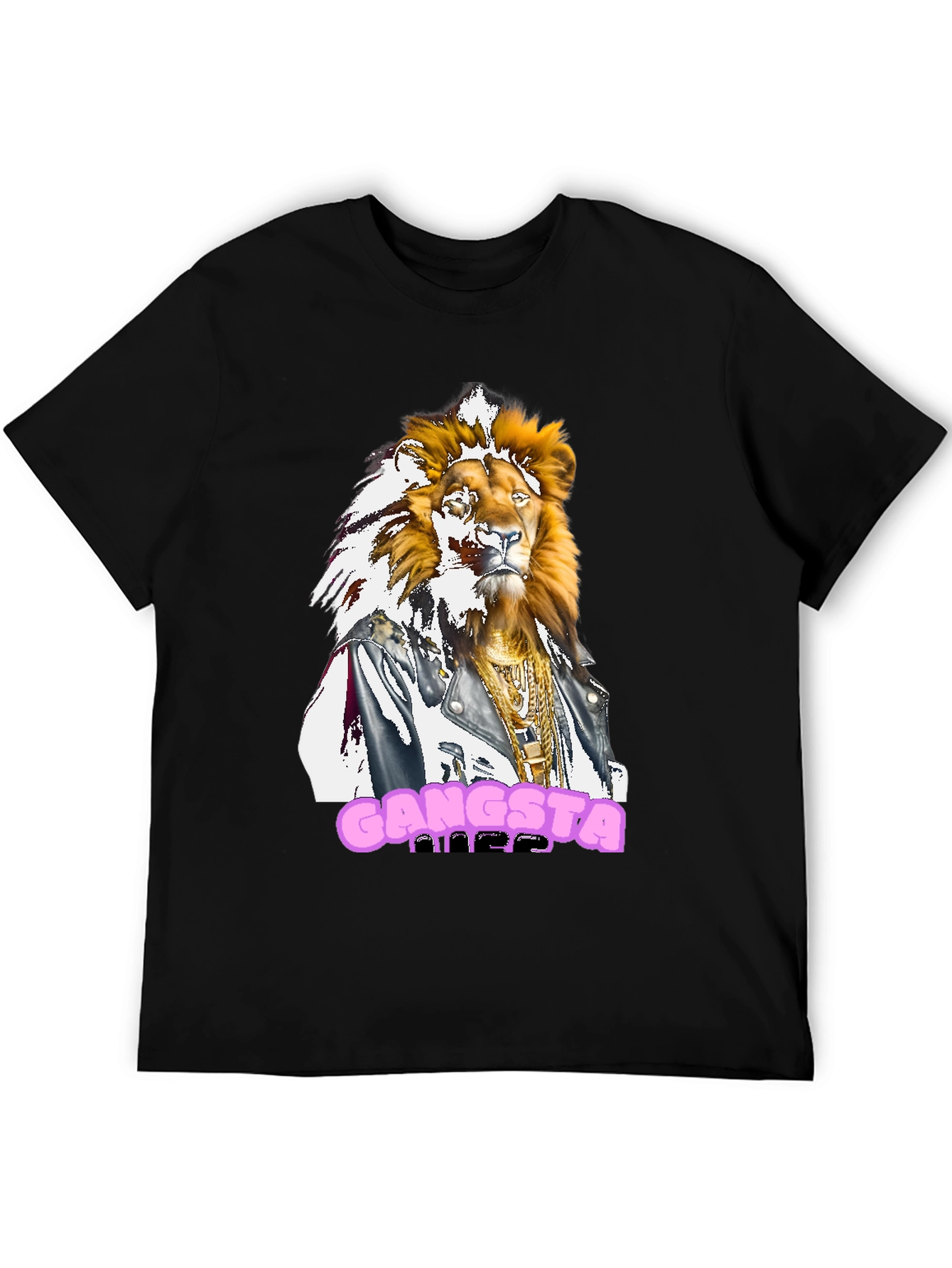Gangsta Lion Graphic Tee - Streetwear Style