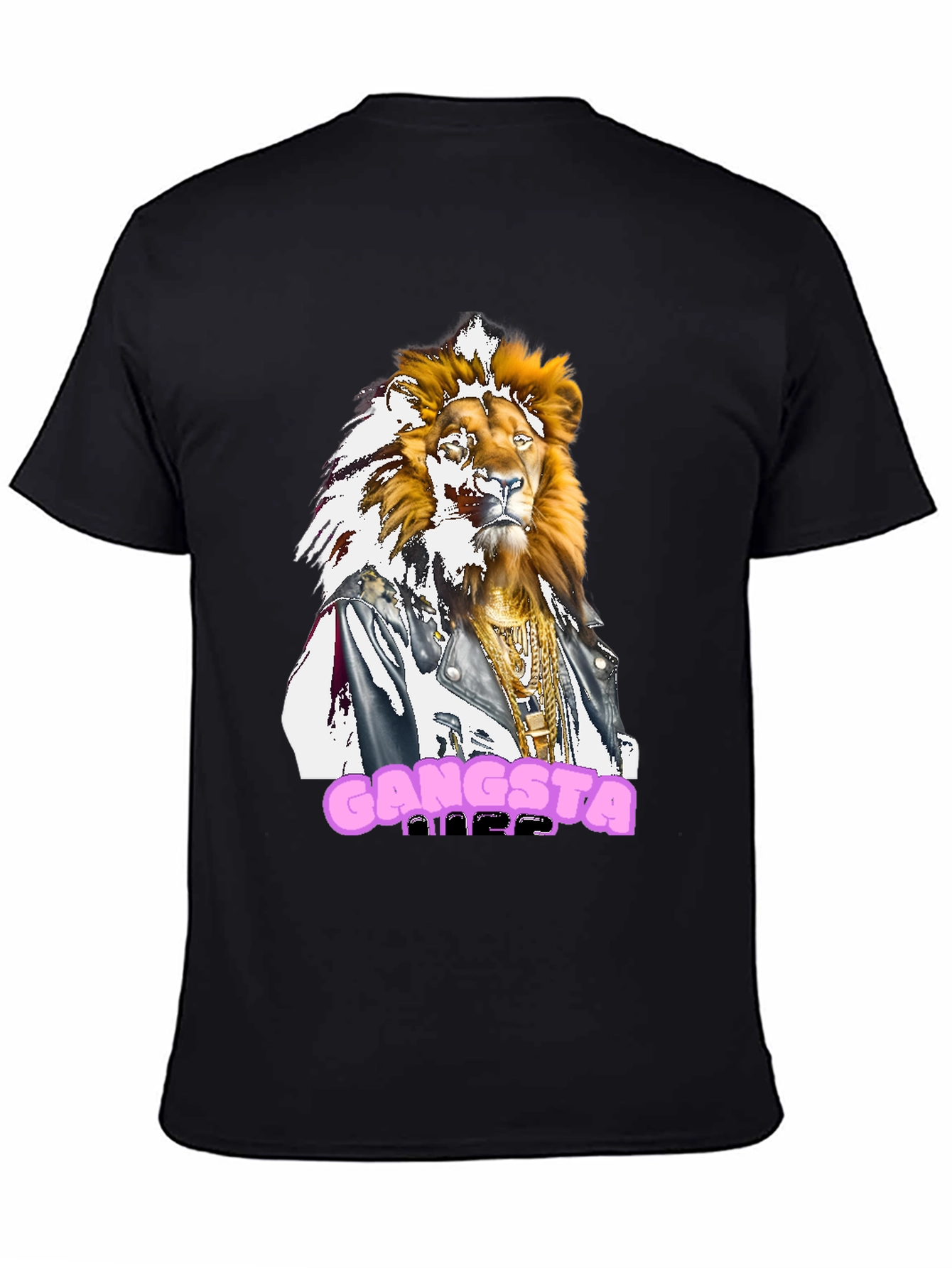 Gangsta Lion Graphic Tee - Streetwear Style