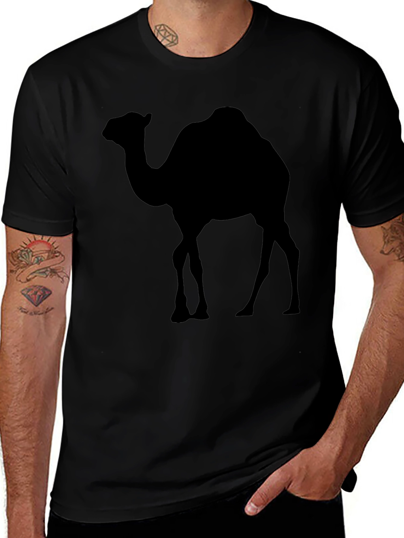 Camel Silhouette Graphic T-Shirt