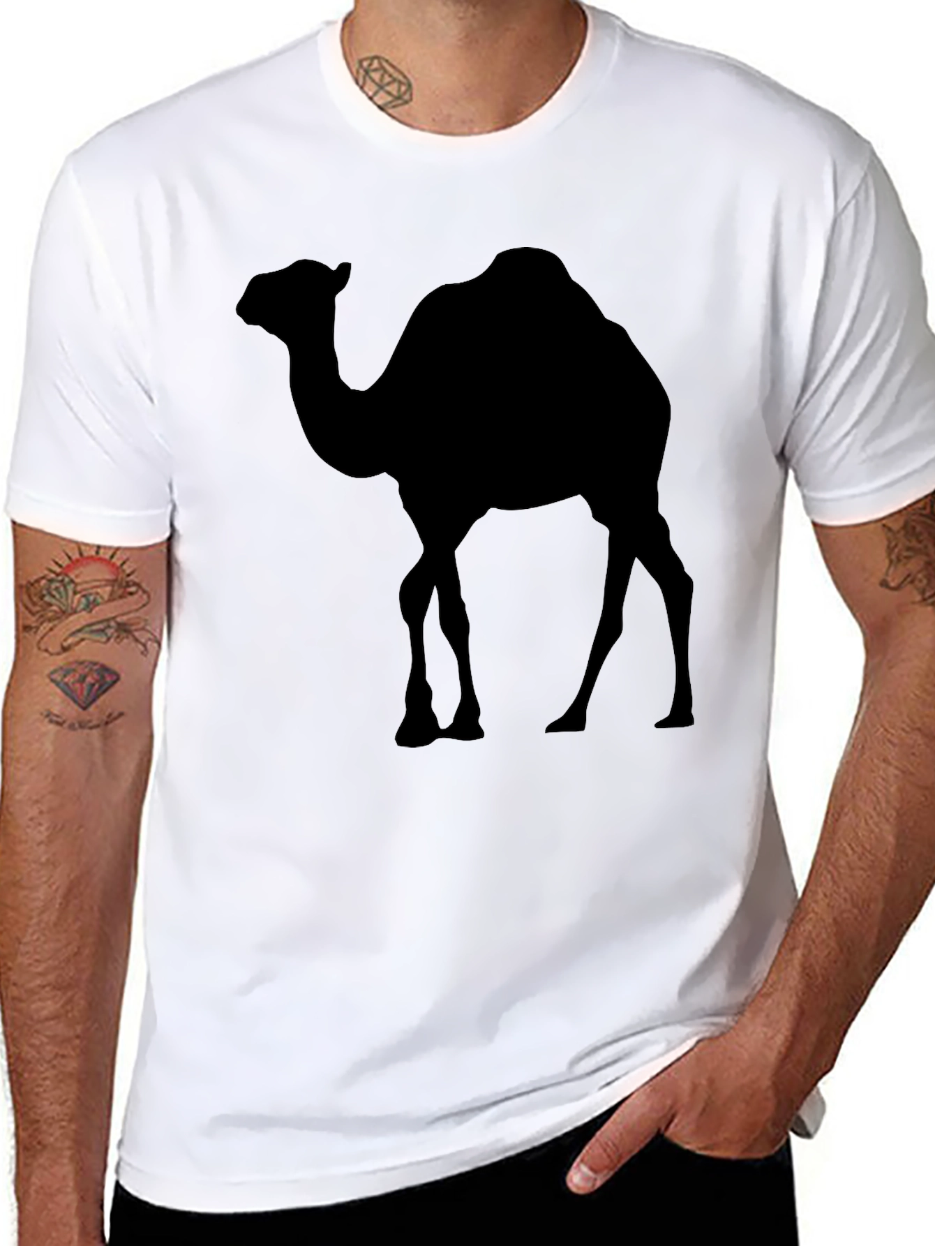 Camel Silhouette Graphic T-Shirt