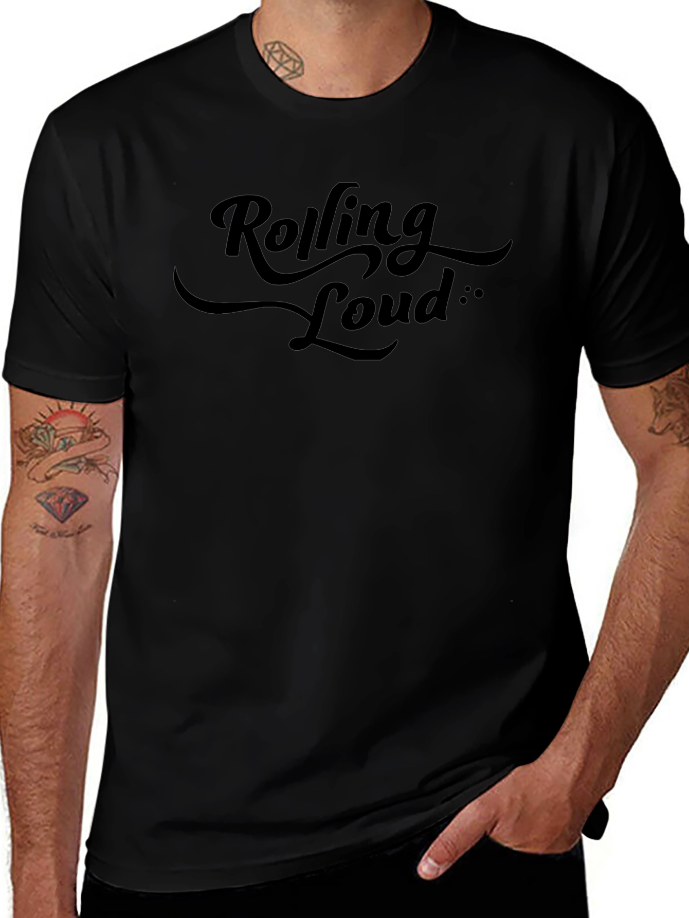 Rolling Loud Black Graphic Tee