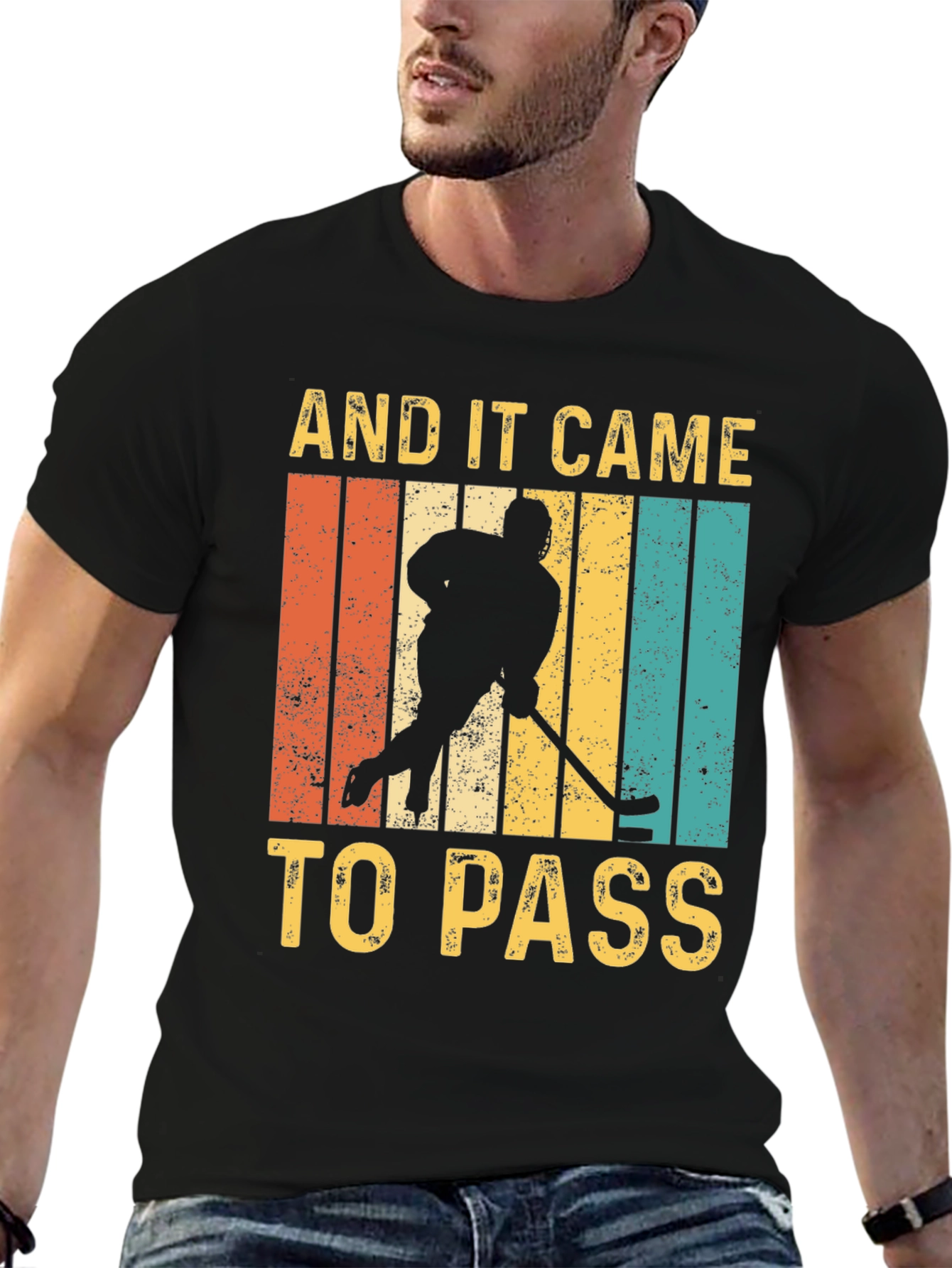 And It Came To Pass Hockey Graphic T-Shirt