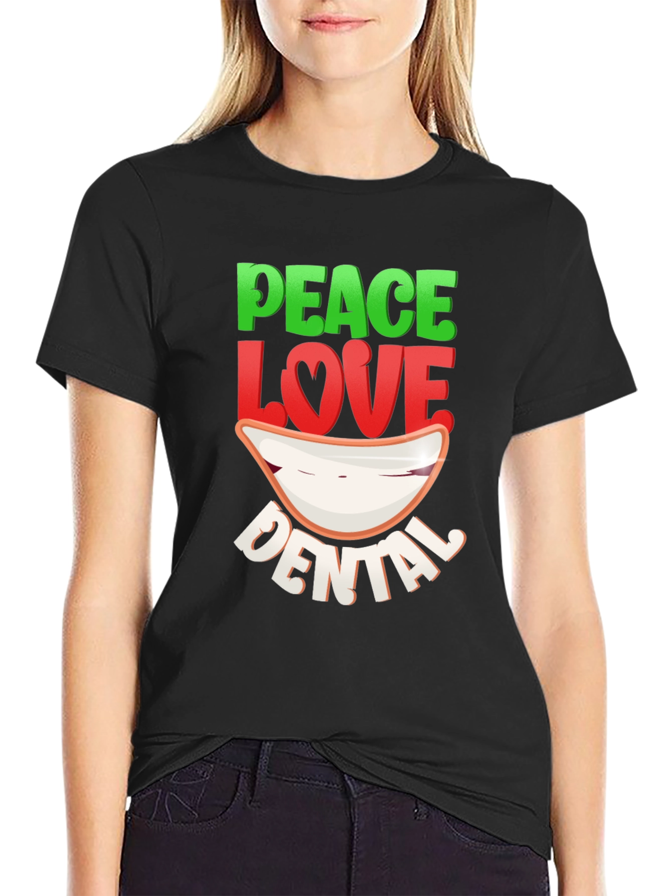 Peace Love Dental T-Shirt - Dentist Gift
