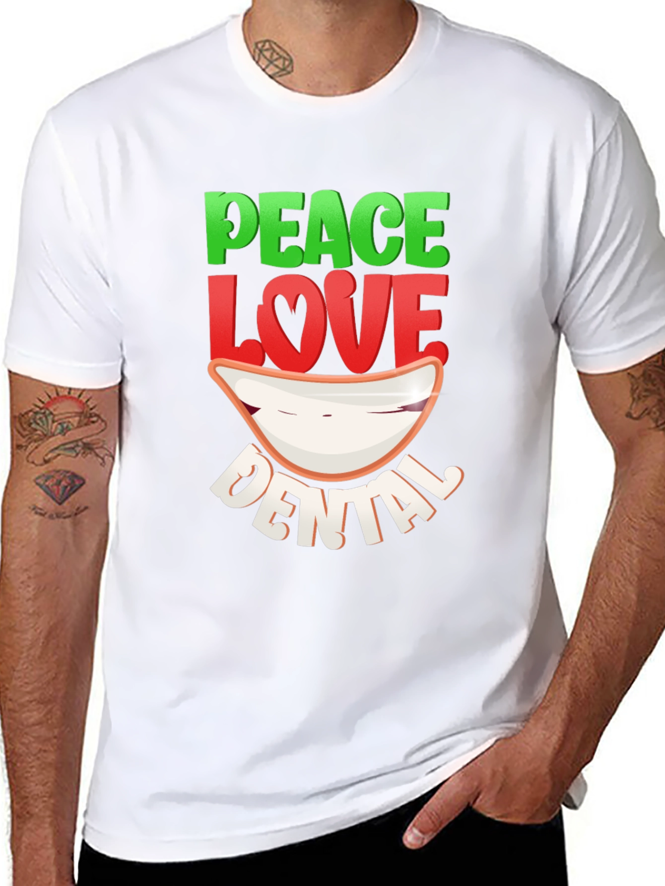 Peace Love Dental T-Shirt - Dentist Gift
