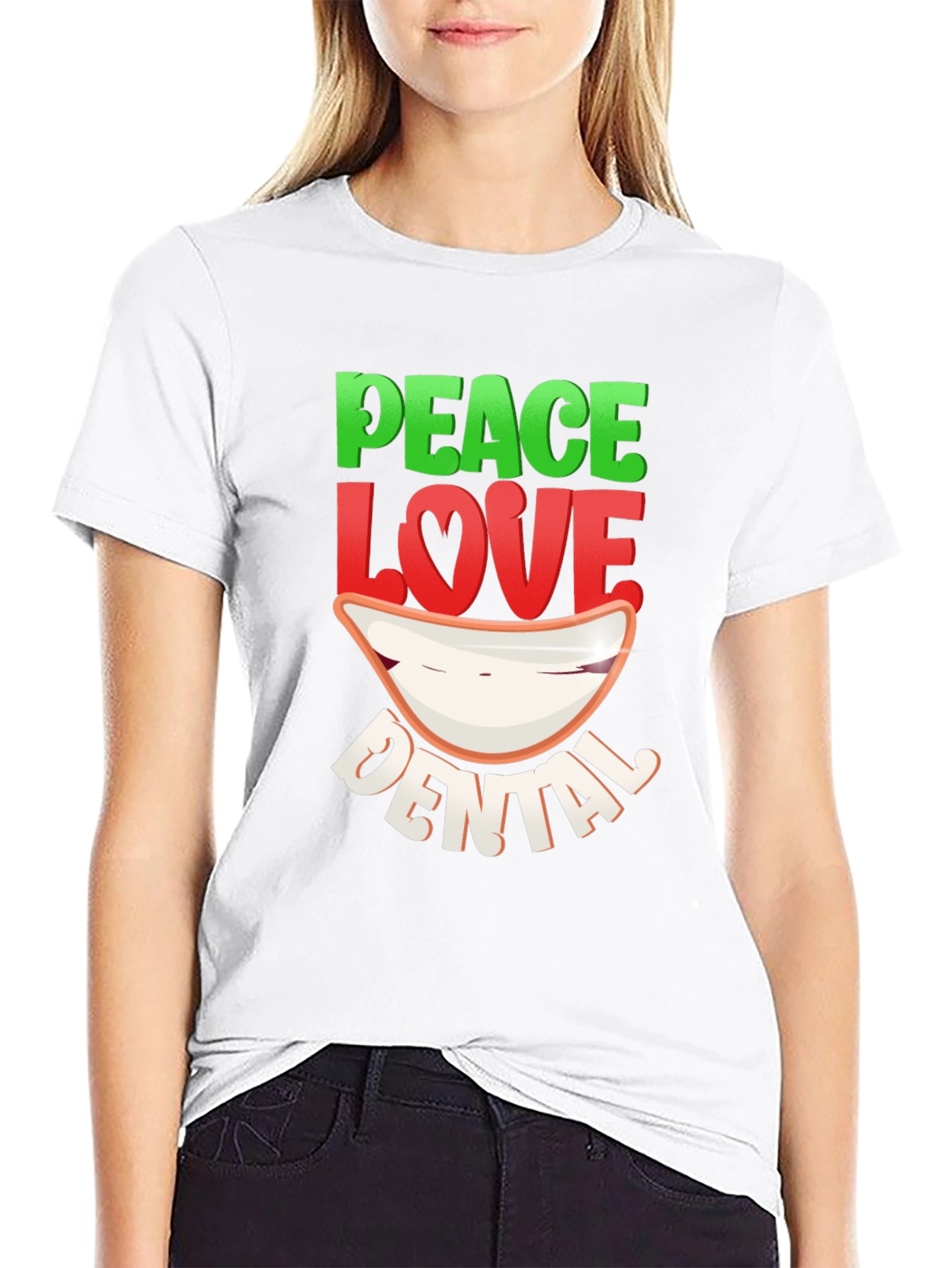 Peace Love Dental T-Shirt - Dentist Gift