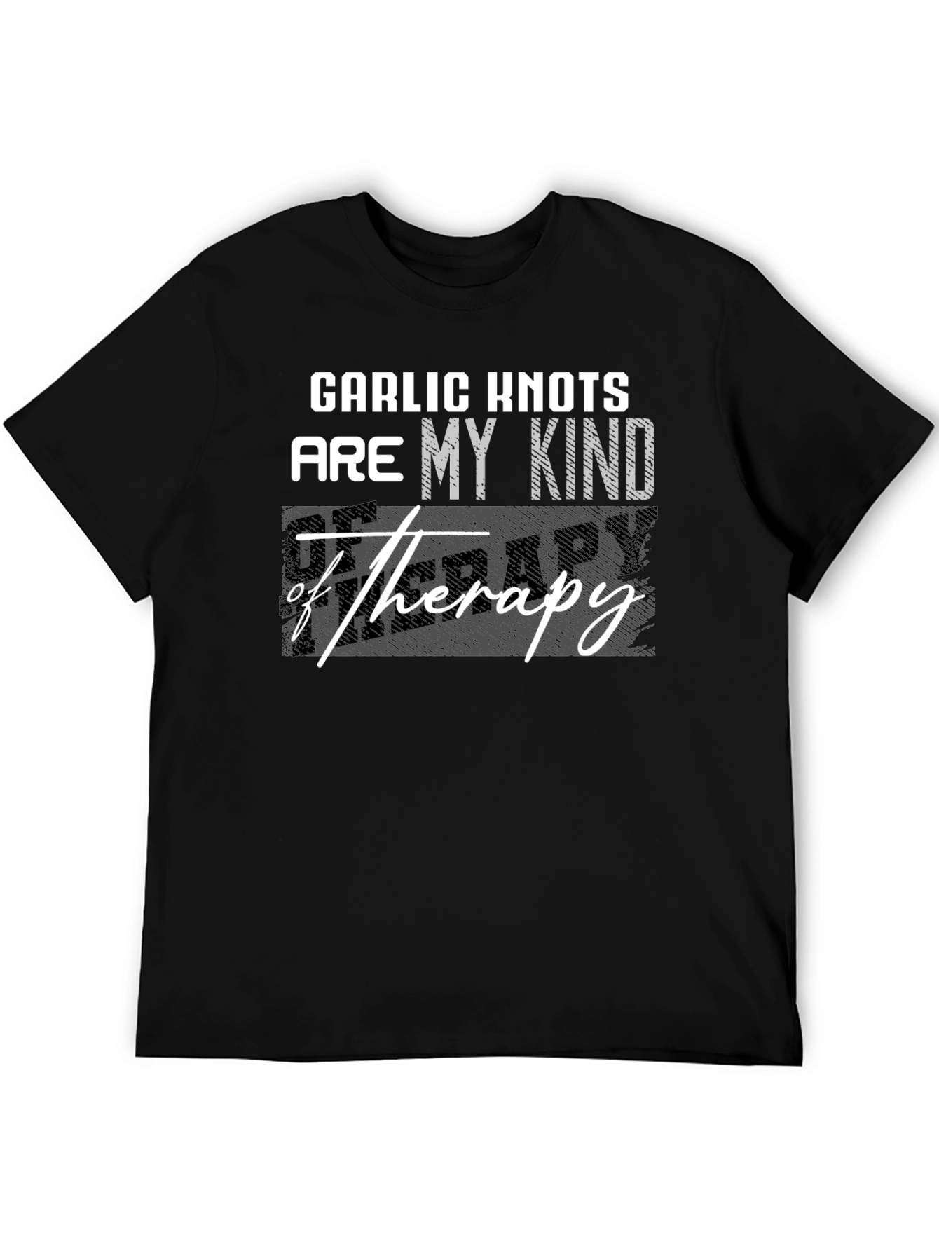Garlic Knots Therapy T-Shirt - Funny Foodie Tee