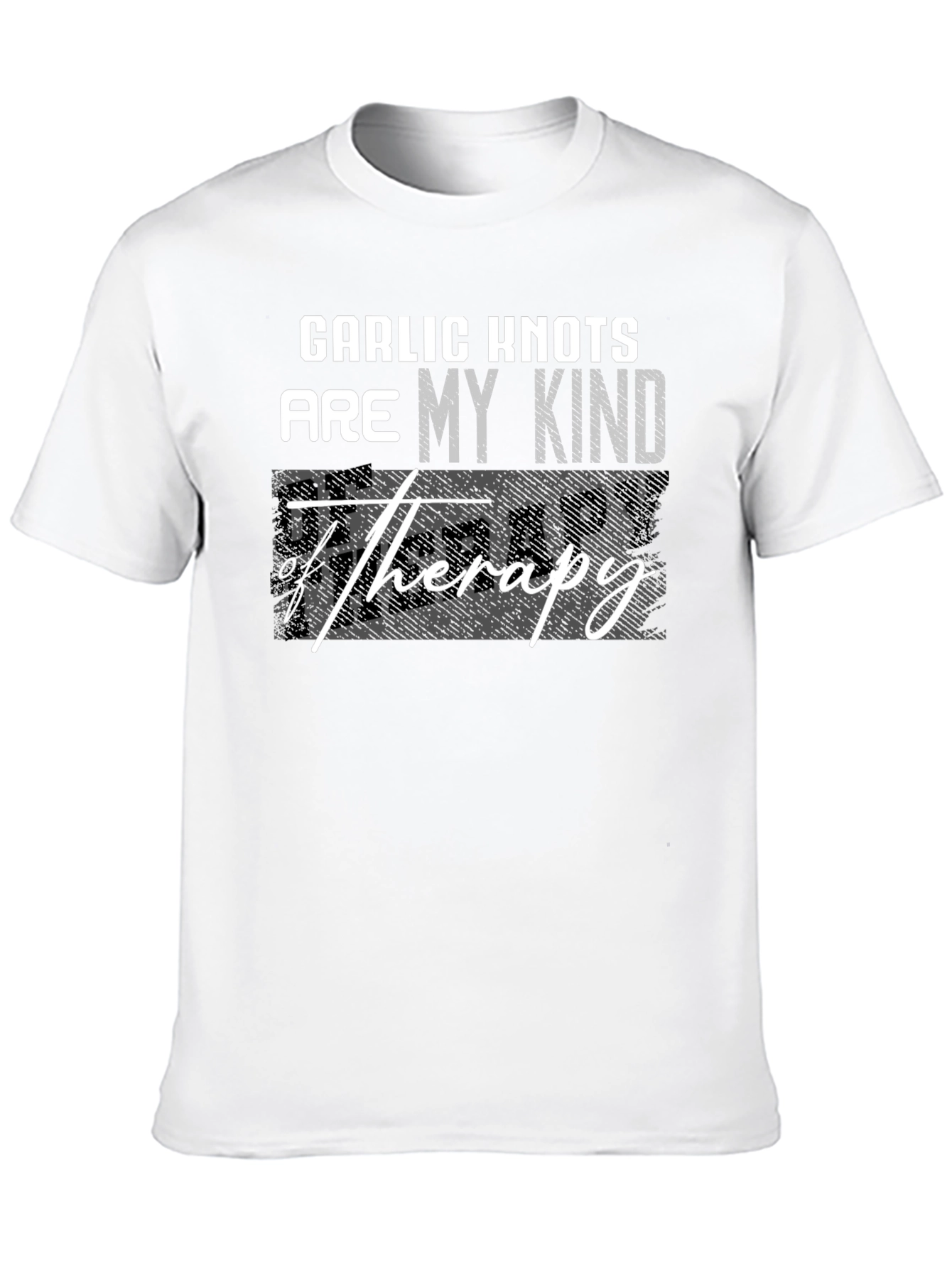 Garlic Knots Therapy T-Shirt - Funny Foodie Tee
