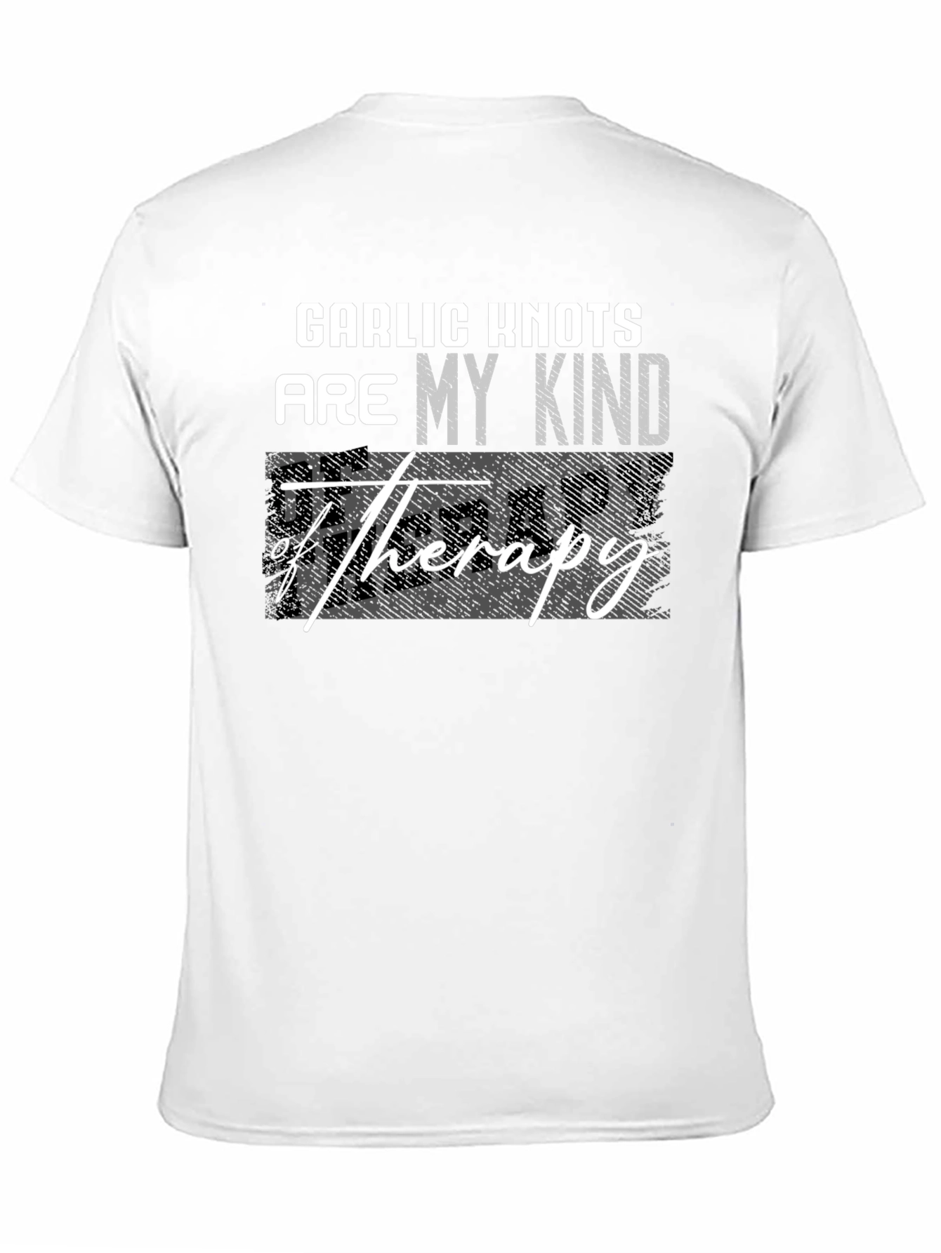 Garlic Knots Therapy T-Shirt - Funny Foodie Tee
