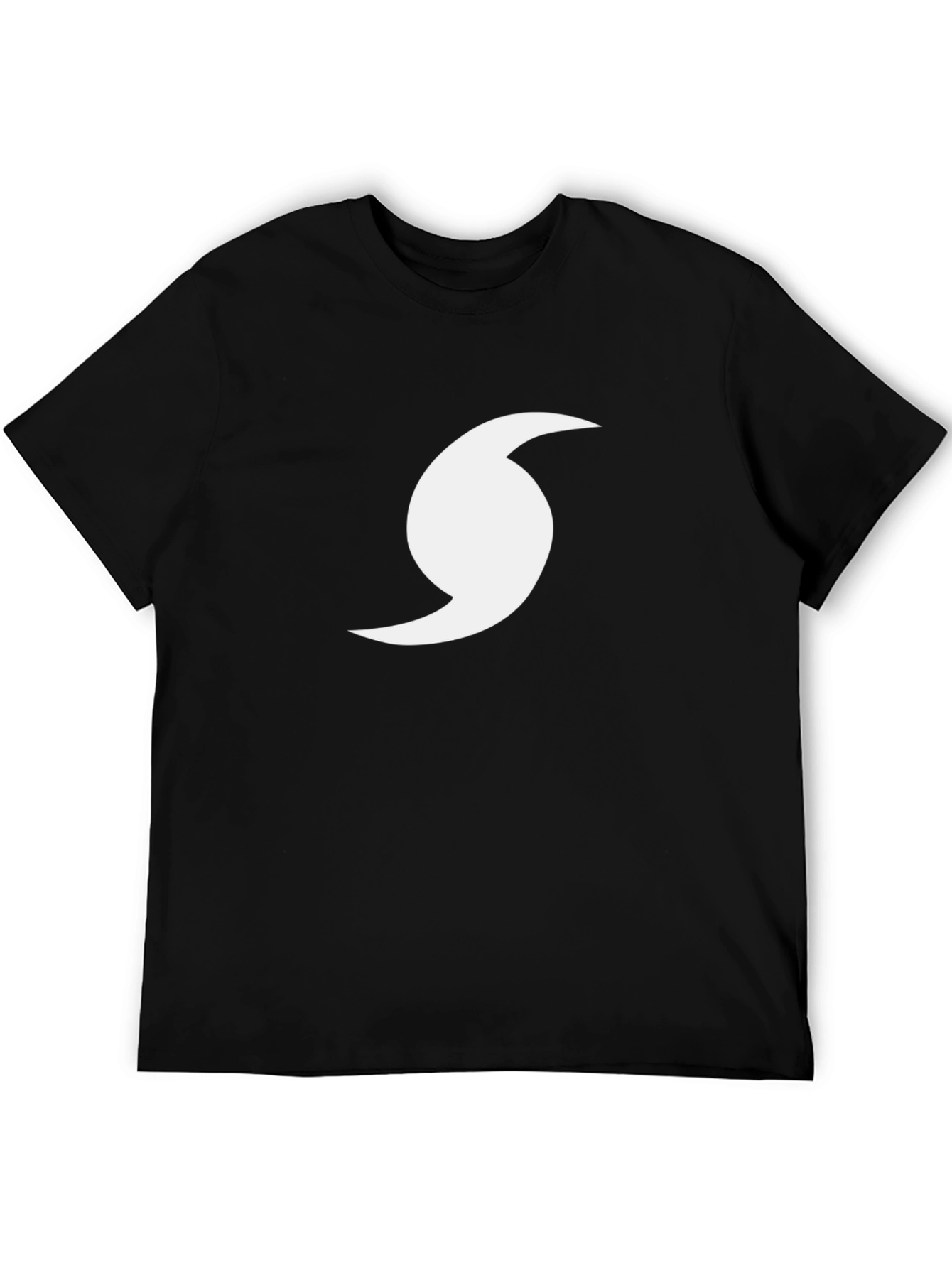 Hurricane Symbol Graphic Tee - Black Cotton Comfort
