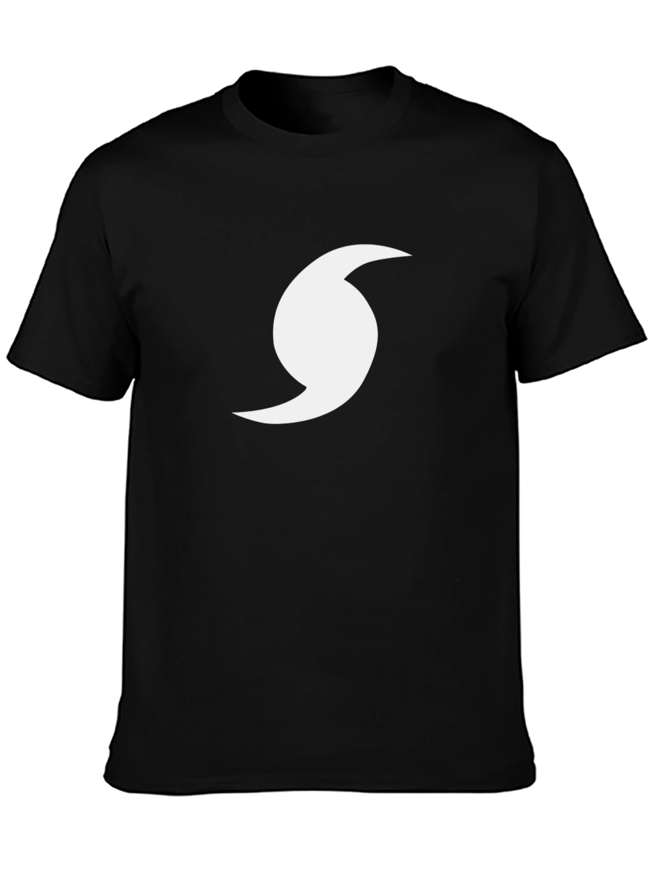 Hurricane Symbol Graphic Tee - Black Cotton Comfort