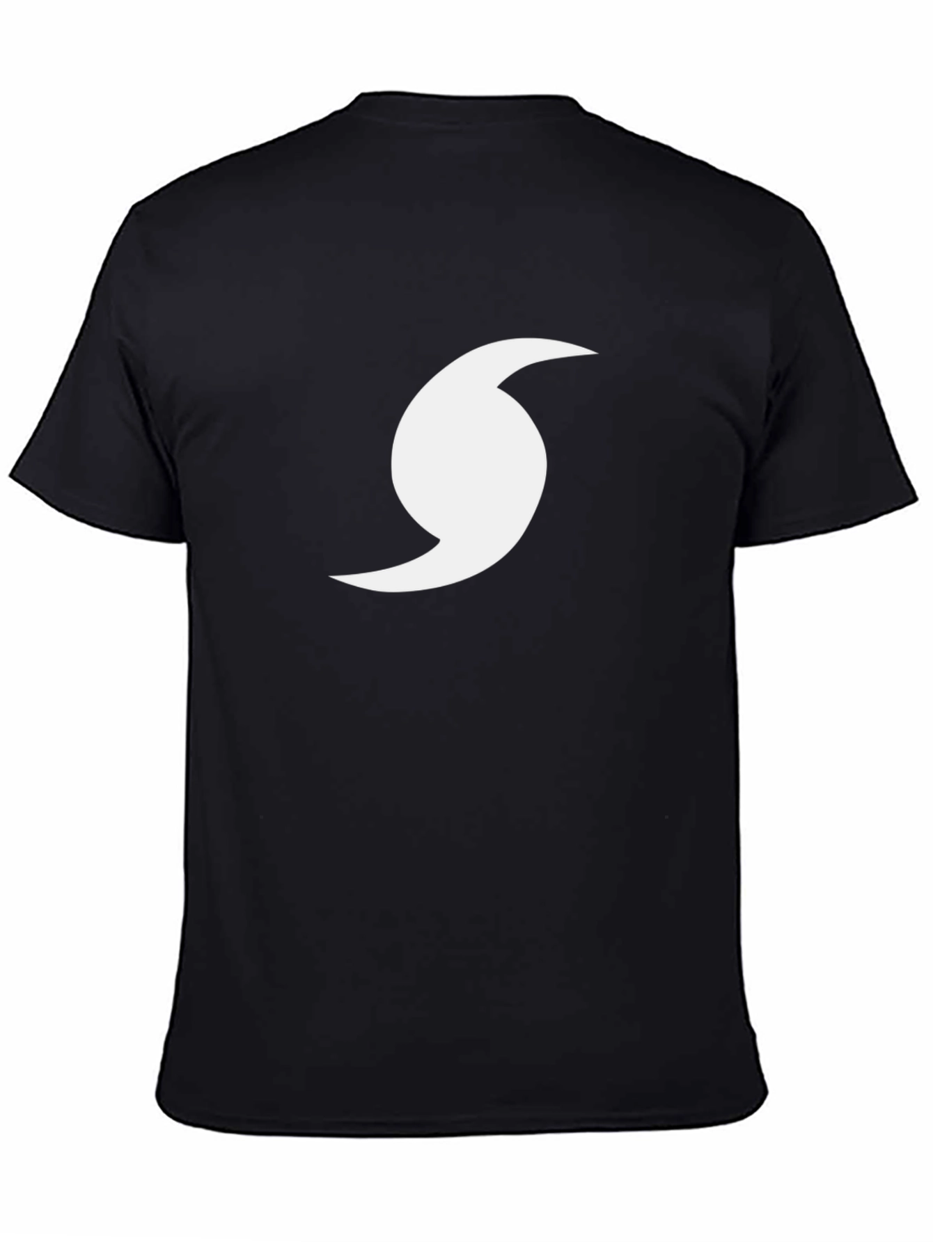 Hurricane Symbol Graphic Tee - Black Cotton Comfort