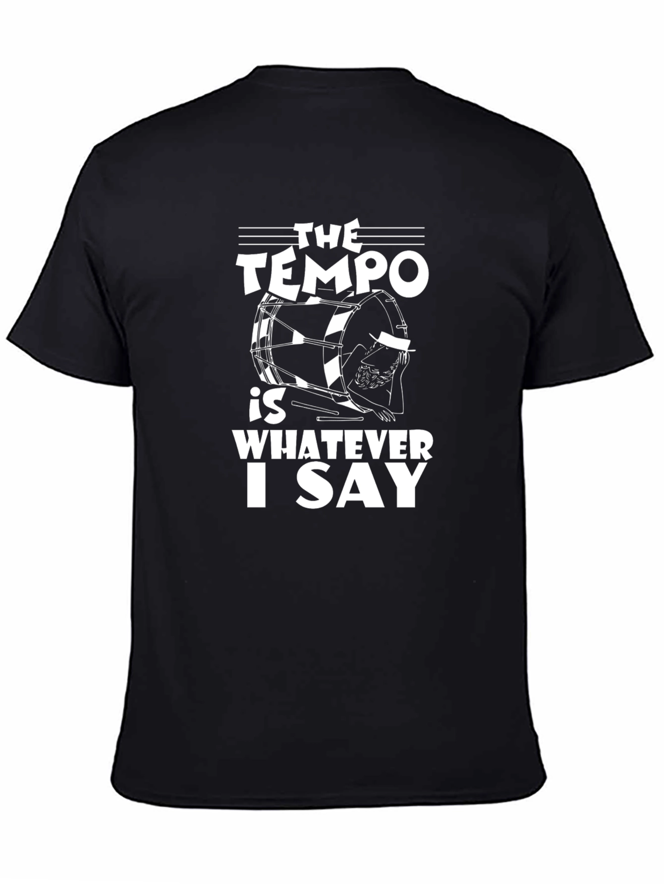 Tempo Drummer T-Shirt - Music Humor Tee