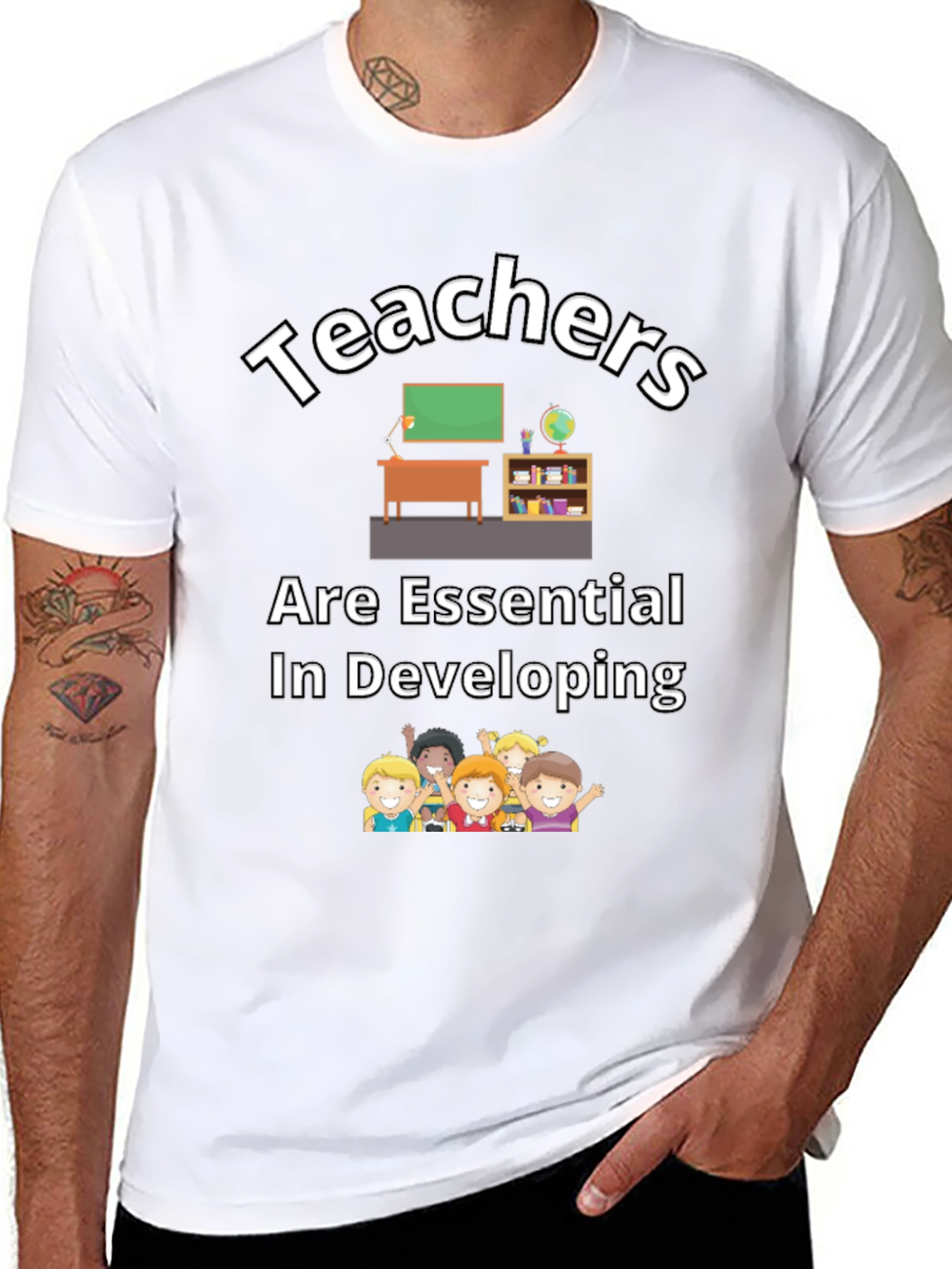 Teachers are Essential Graphic T-Shirt