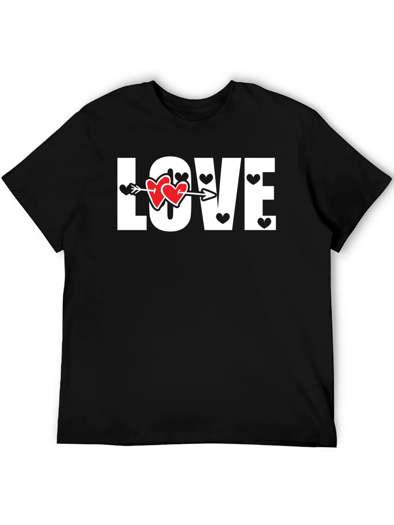 Love Heart Arrow Graphic Tee - Valentines Day Shirt