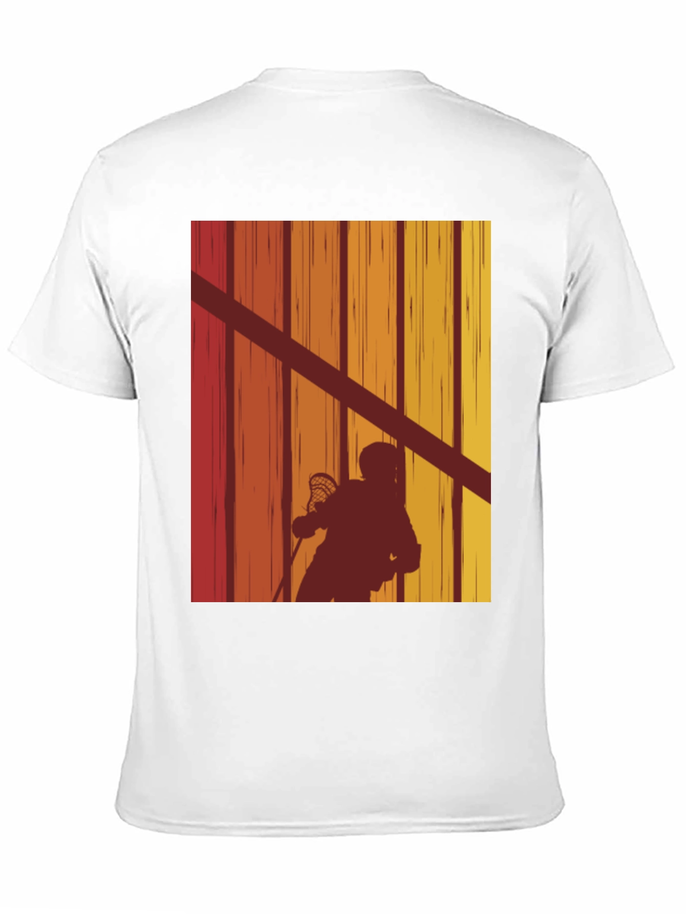 Retro Lacrosse Player T-Shirt