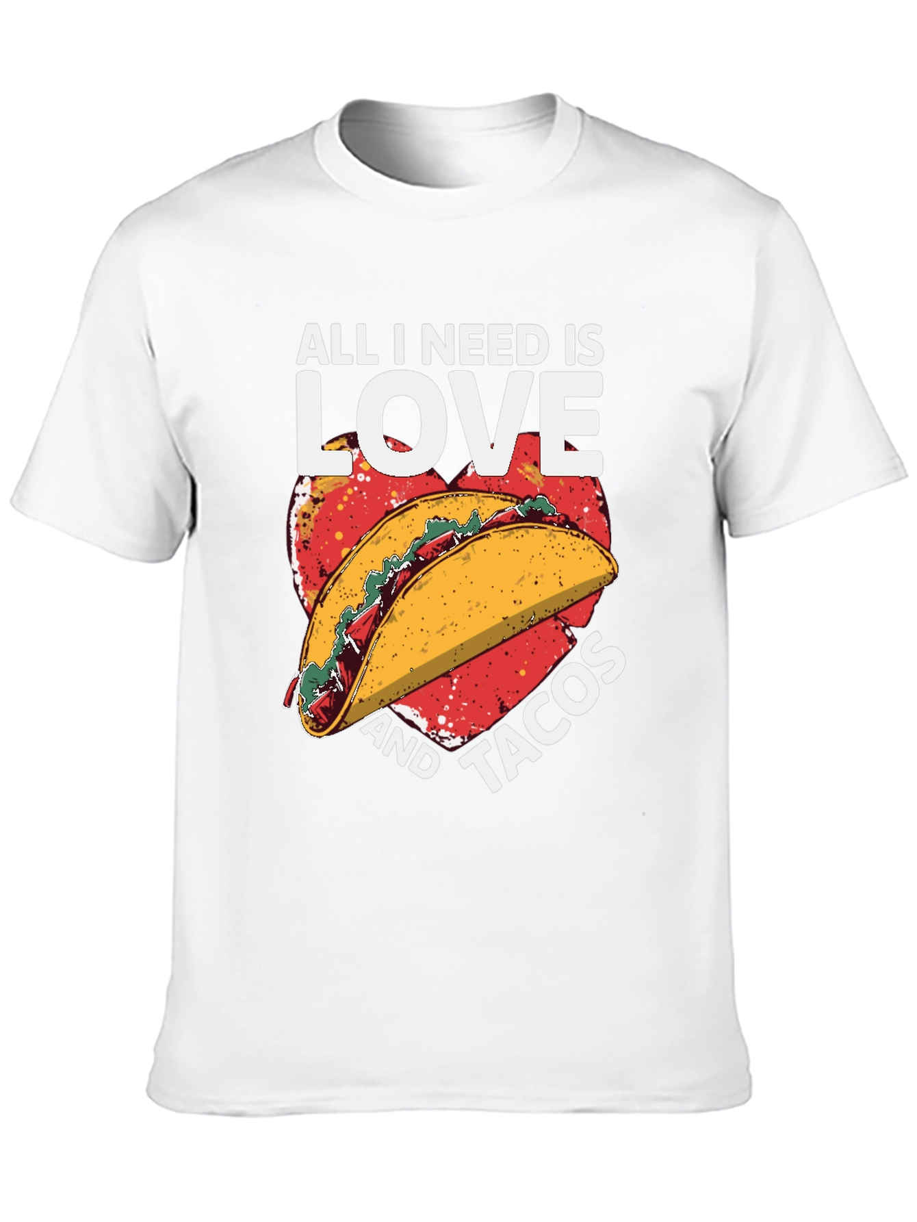 Love and Tacos Graphic T-Shirt - Black