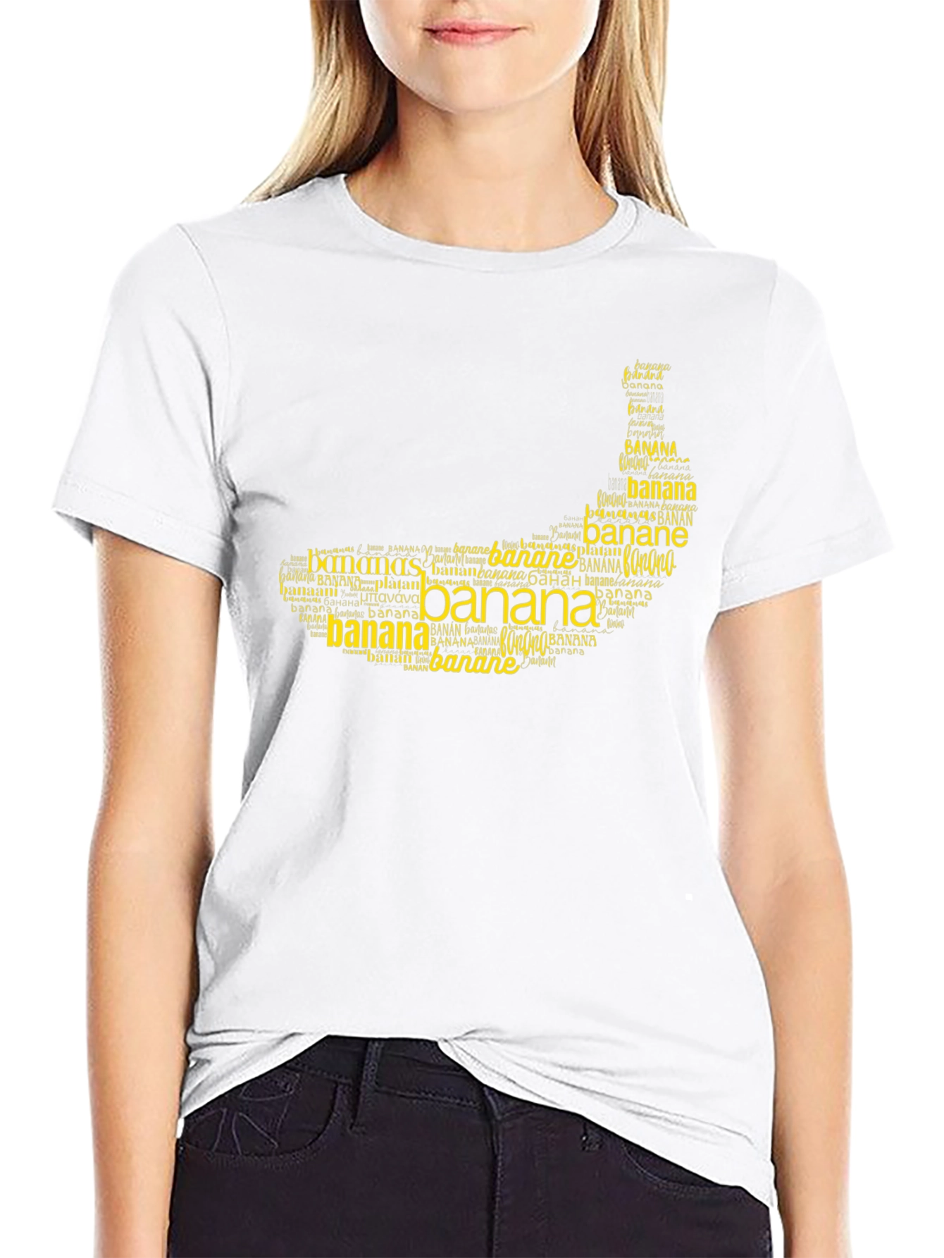 Banana Word Art T-Shirt