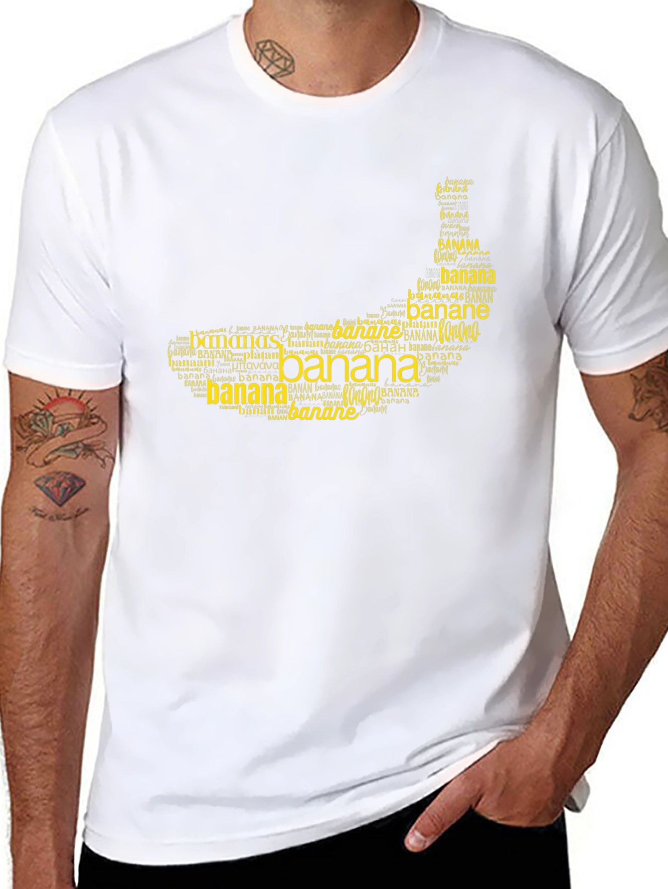 Banana Word Art T-Shirt