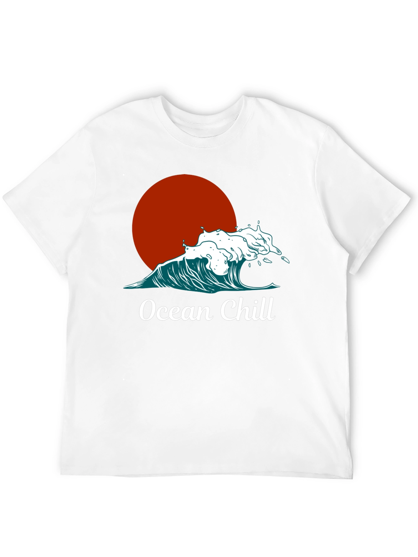 Ocean Chill Graphic Tee - Black Comfort Fit