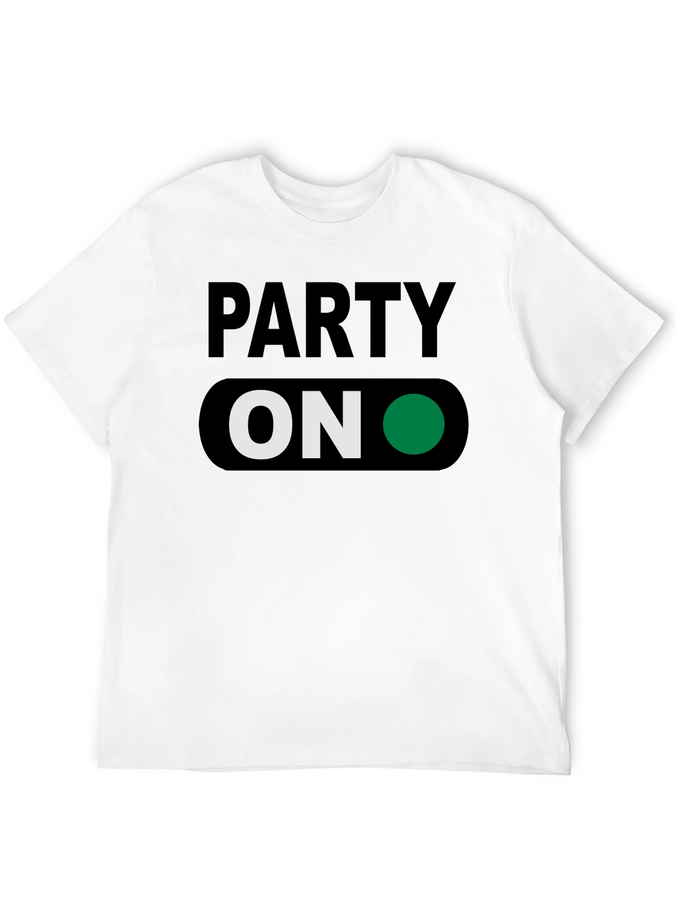 Party On T-Shirt - Green Light Fun