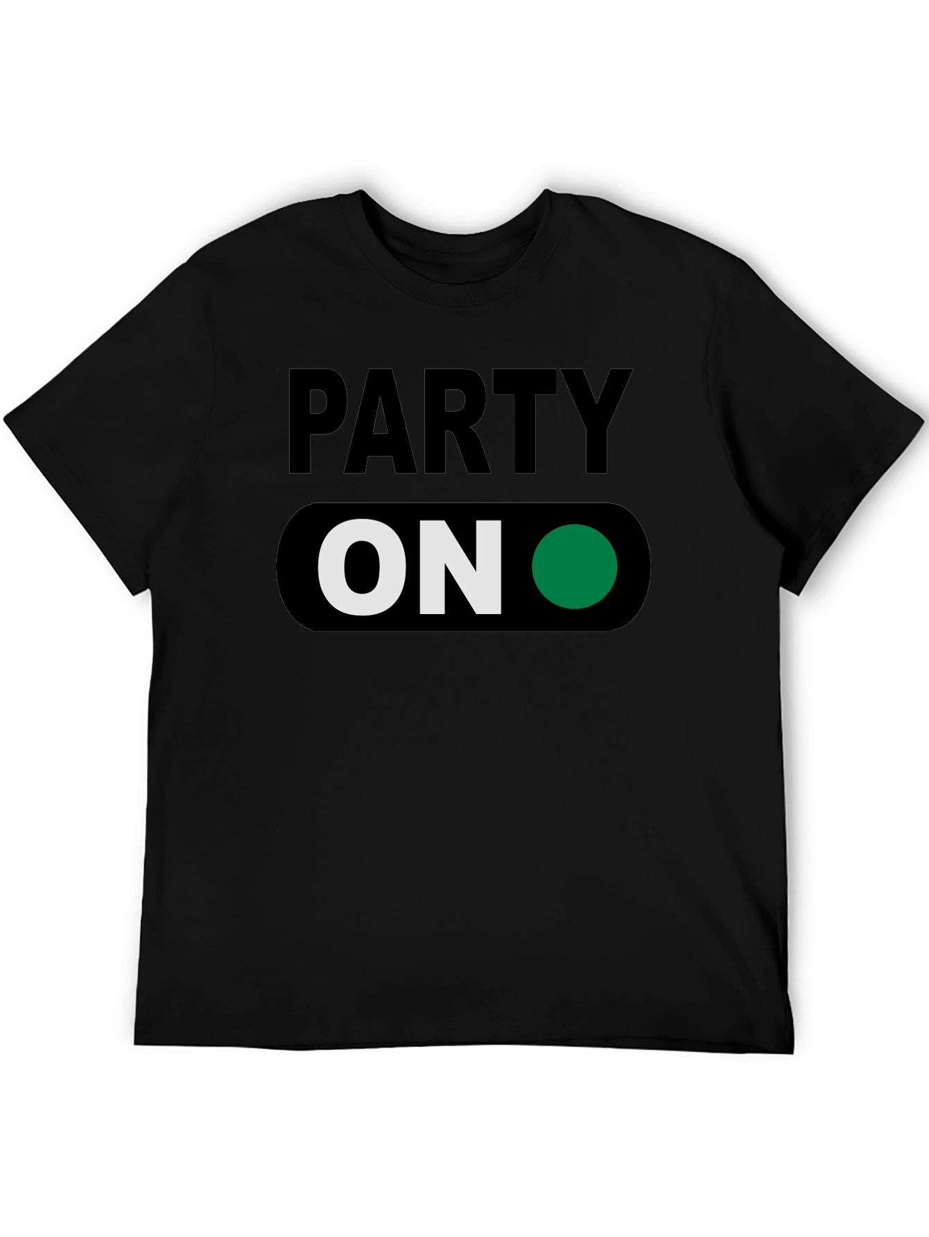 Party On T-Shirt - Green Light Fun