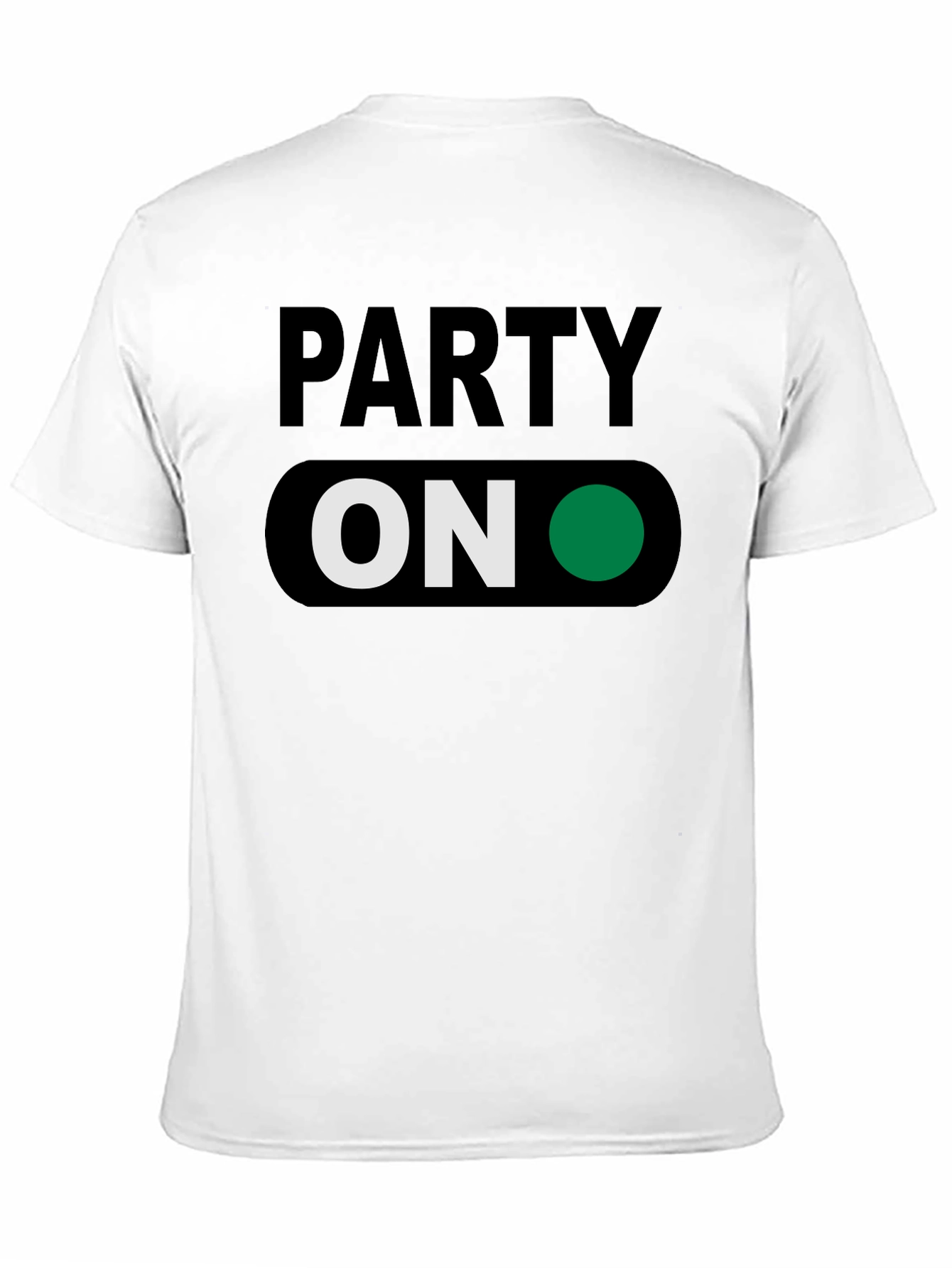 Party On T-Shirt - Green Light Fun