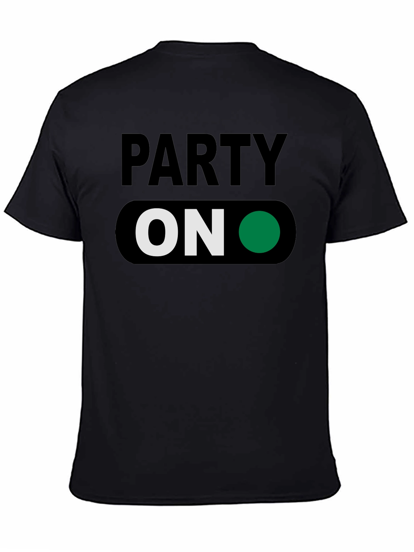 Party On T-Shirt - Green Light Fun