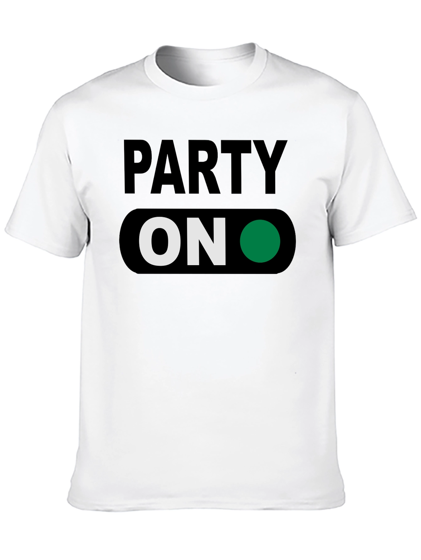 Party On T-Shirt - Green Light Fun
