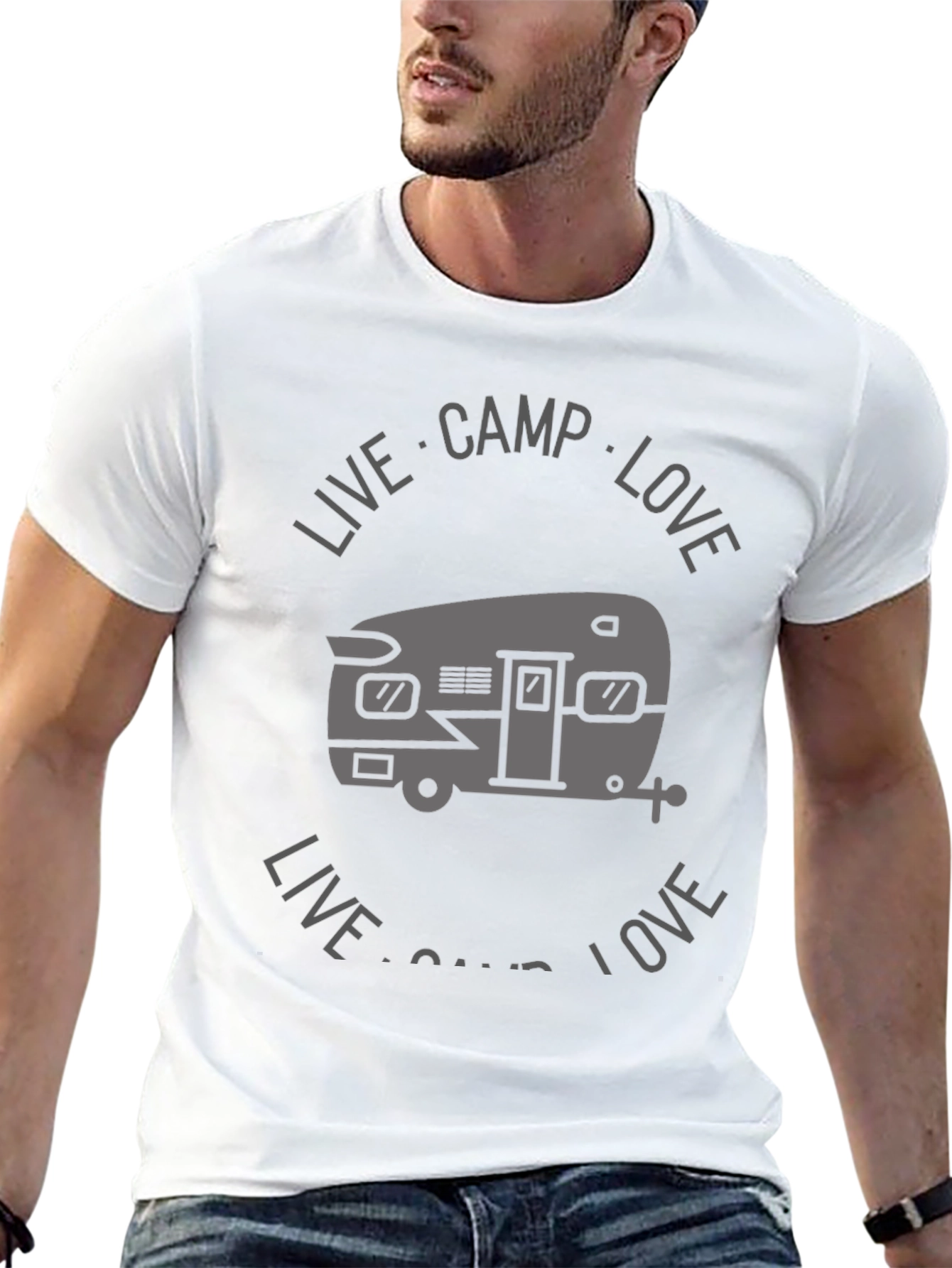 Live Camp Love Graphic Tee - Adventure Shirt