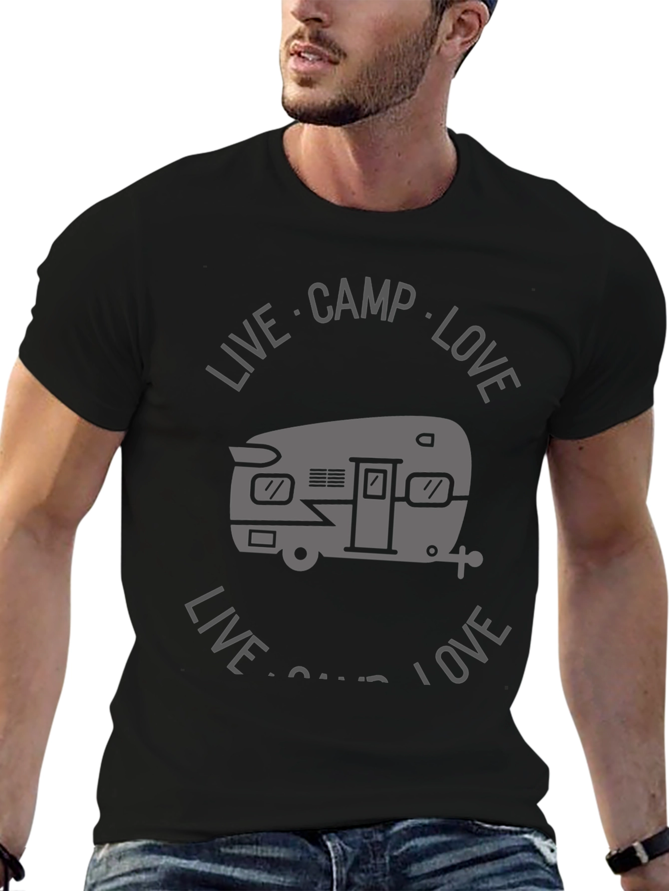 Live Camp Love Graphic Tee - Adventure Shirt