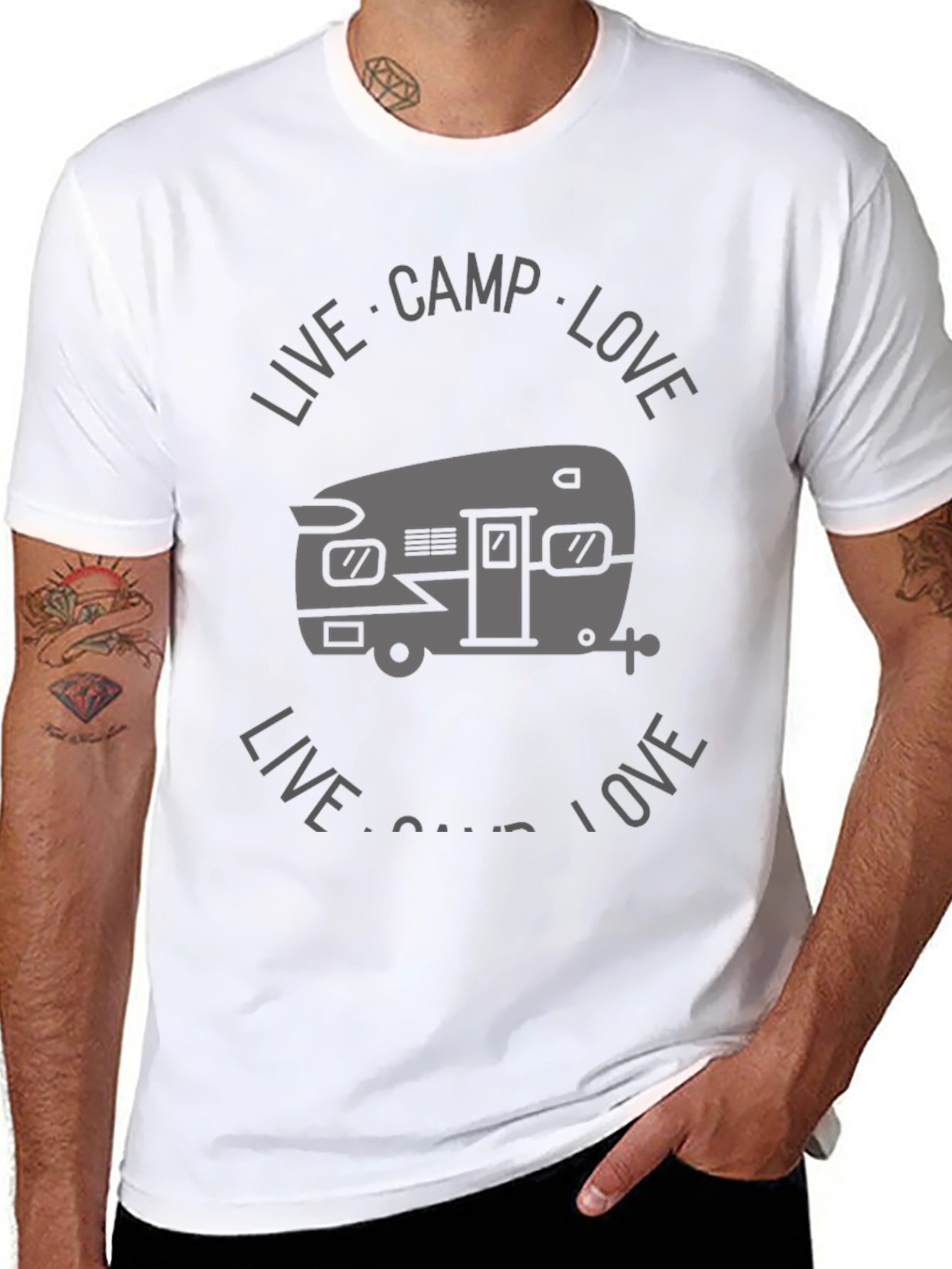 Live Camp Love Graphic Tee - Adventure Shirt