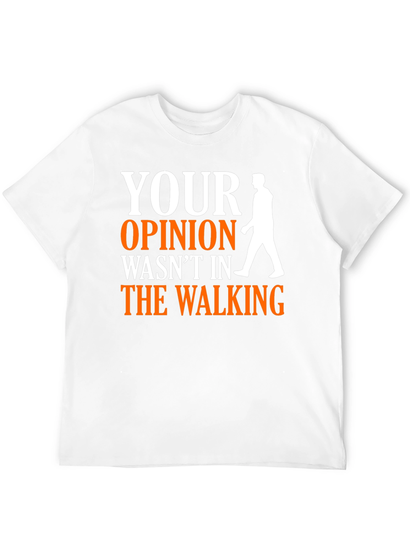 Humorous Your Opinion Graphic Print T-Shirt