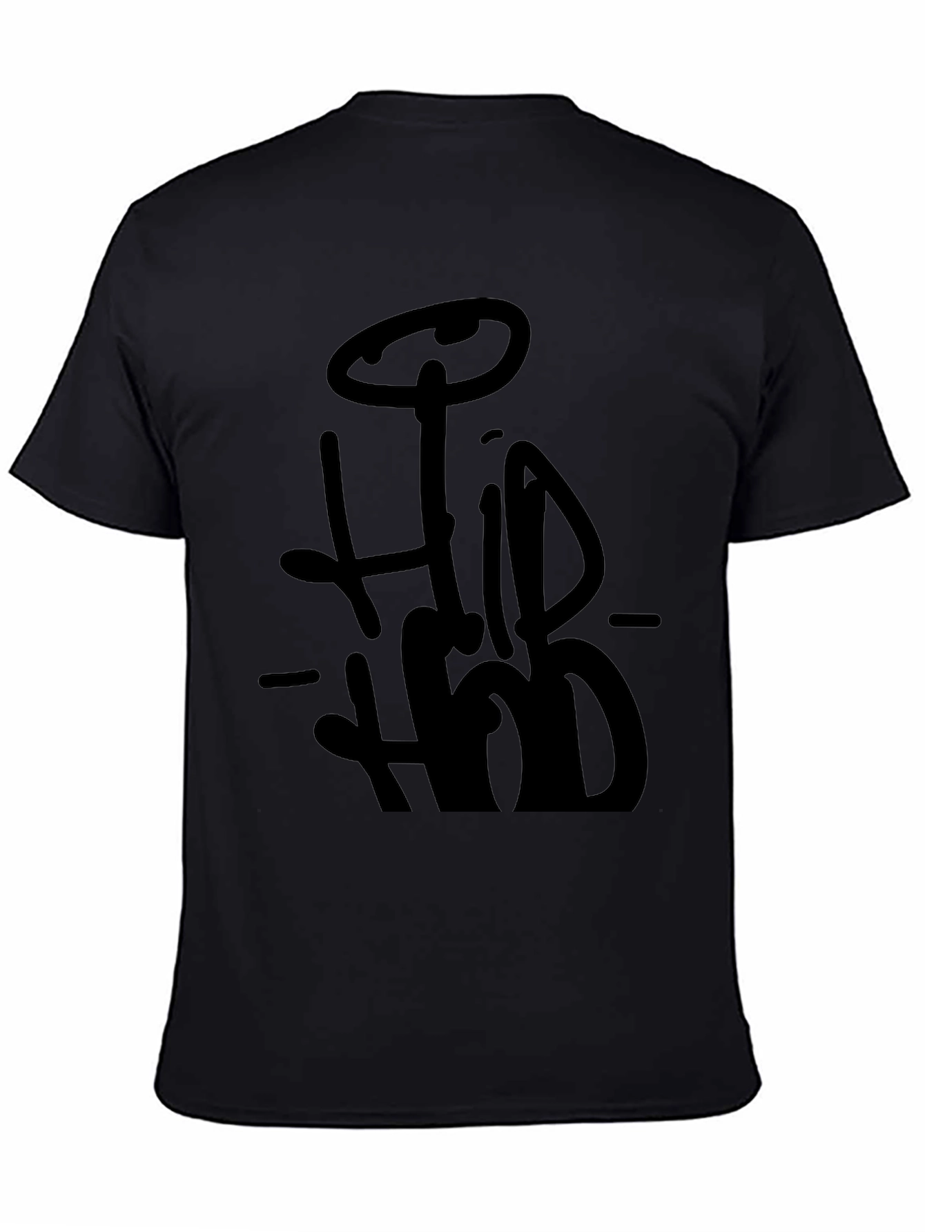 Hip Hop Style Black T-Shirt